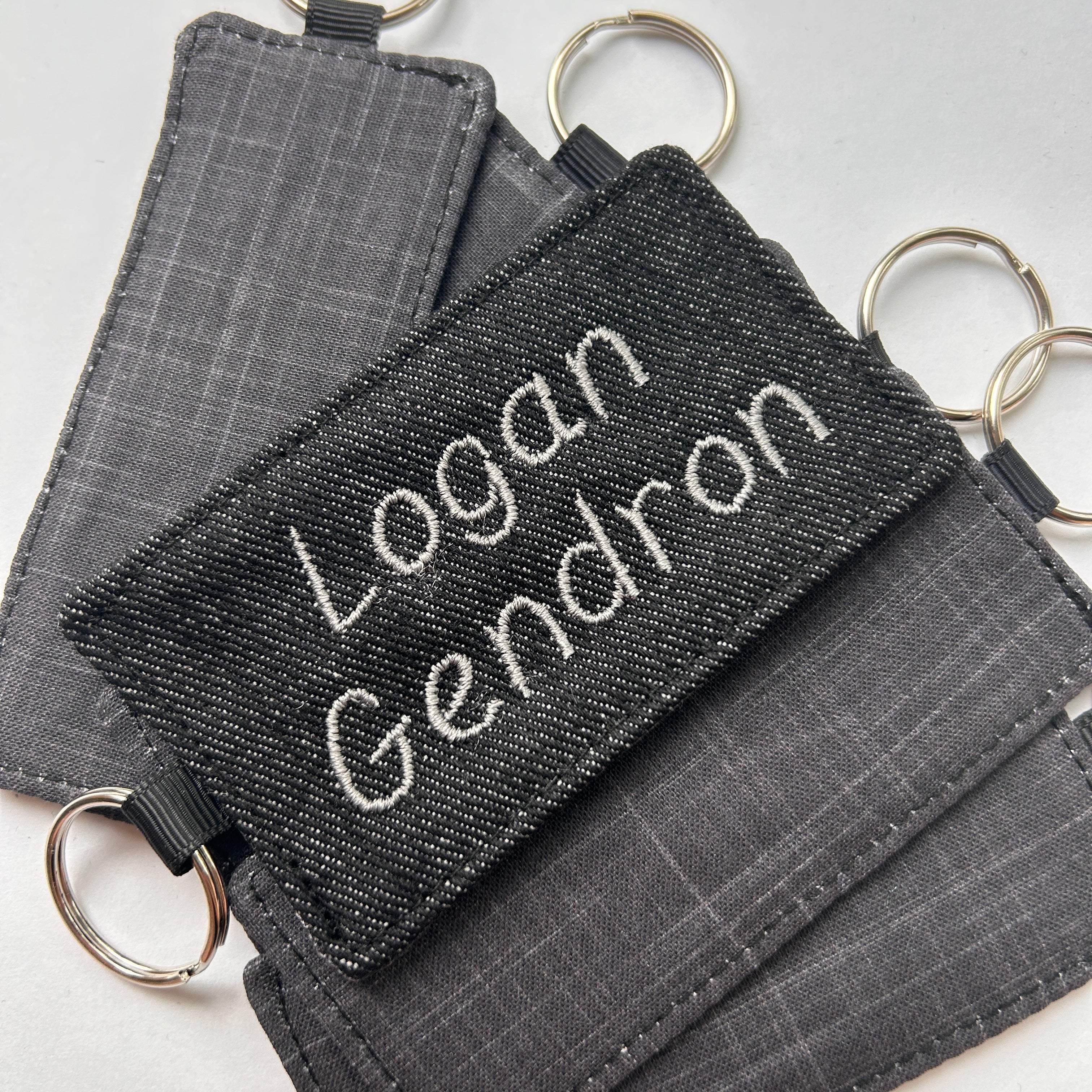 Identificateur sac personnalisé Noir