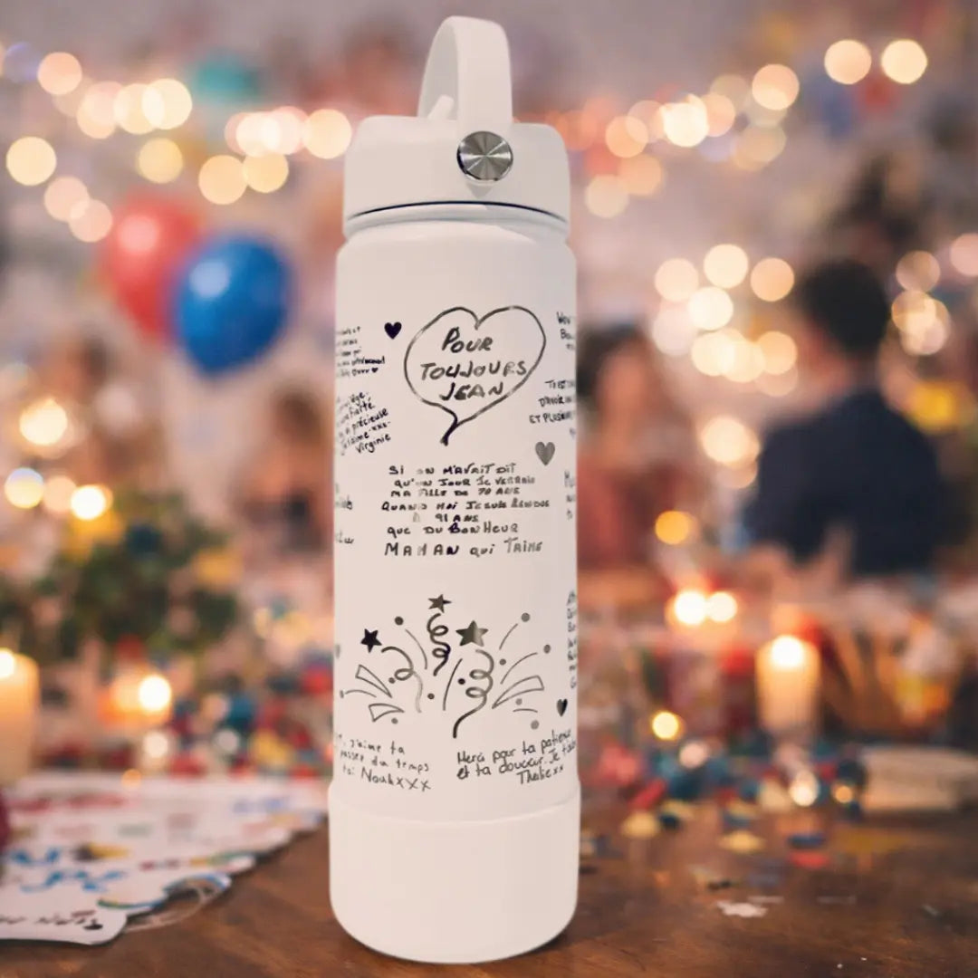 Bouteille souvenir unique – Signée par ceux qui comptent À Boire
