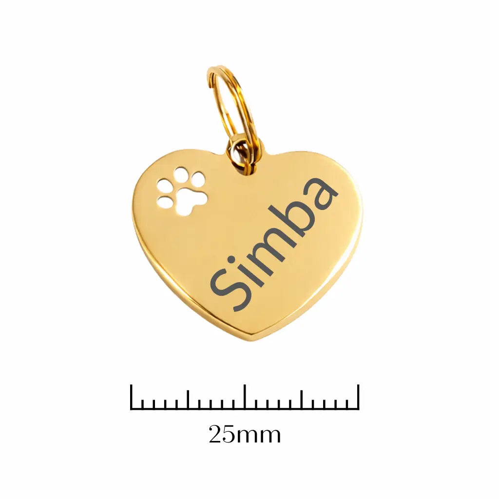Médaille coeur personnalisée Nelly et Cie inc.