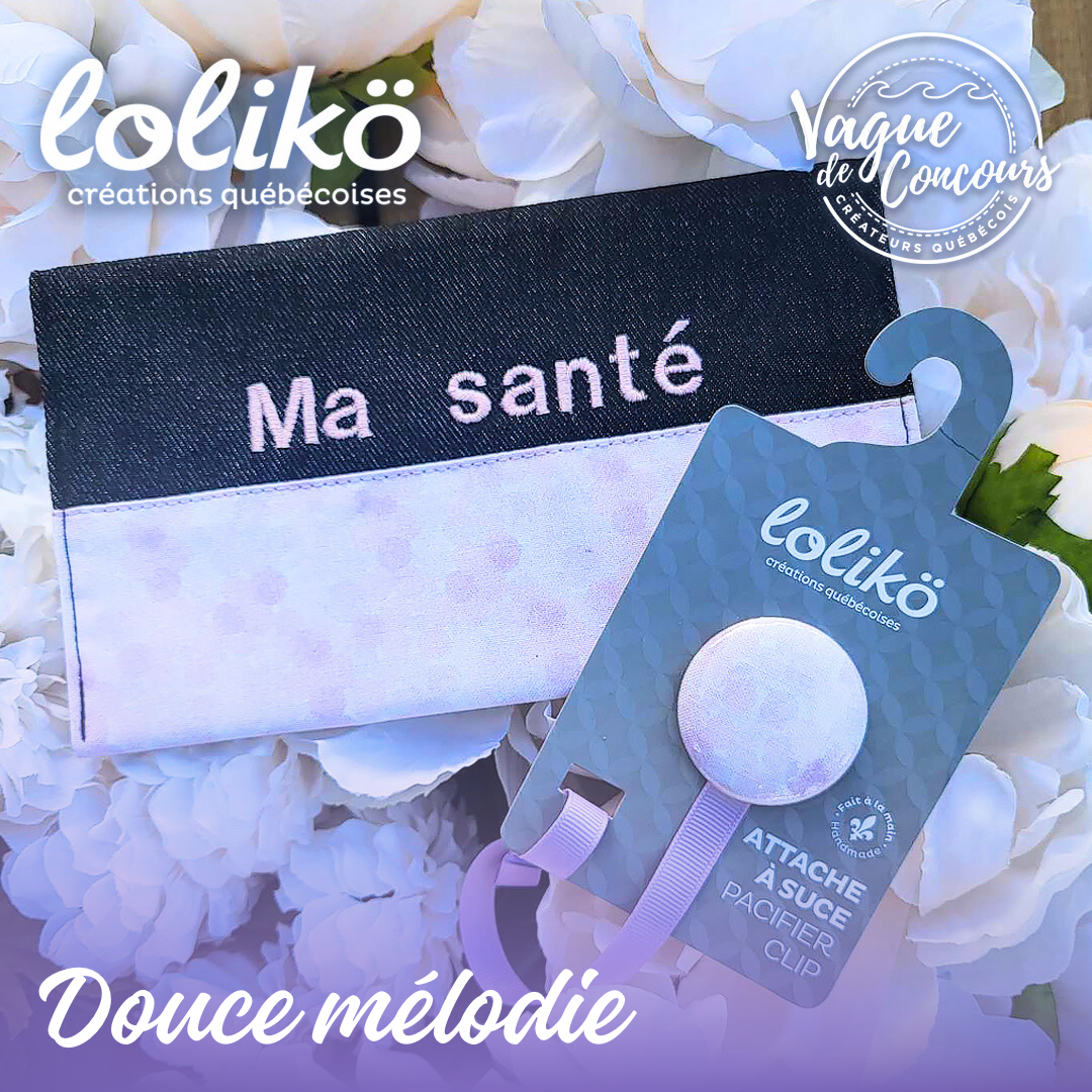 Protège carnet de santé personnalisé Lolikö Douce mélodie