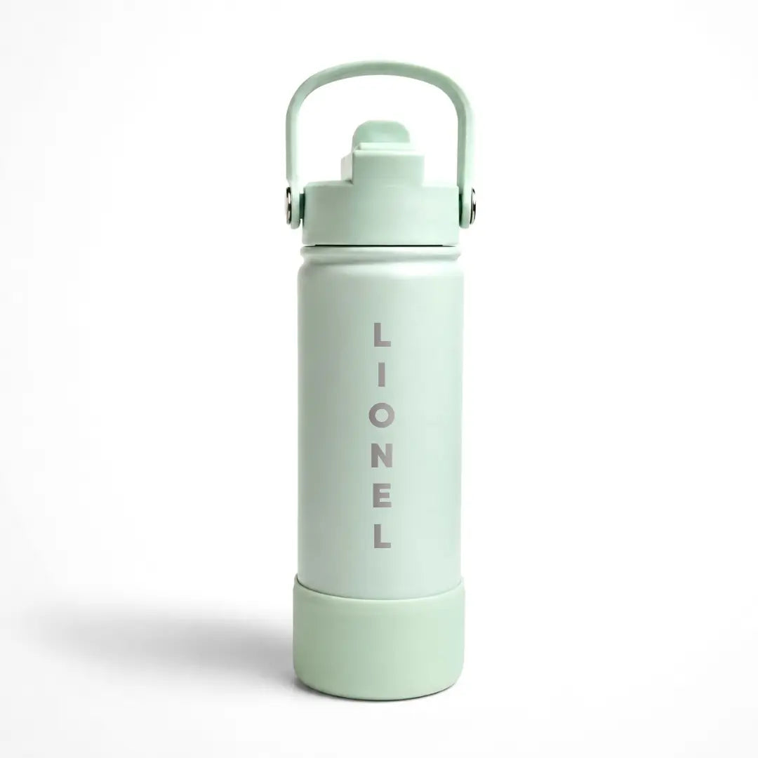 Bouteille d'eau 18oz personnalisée turquoise ÉDITION LIMITÉE Lolikö