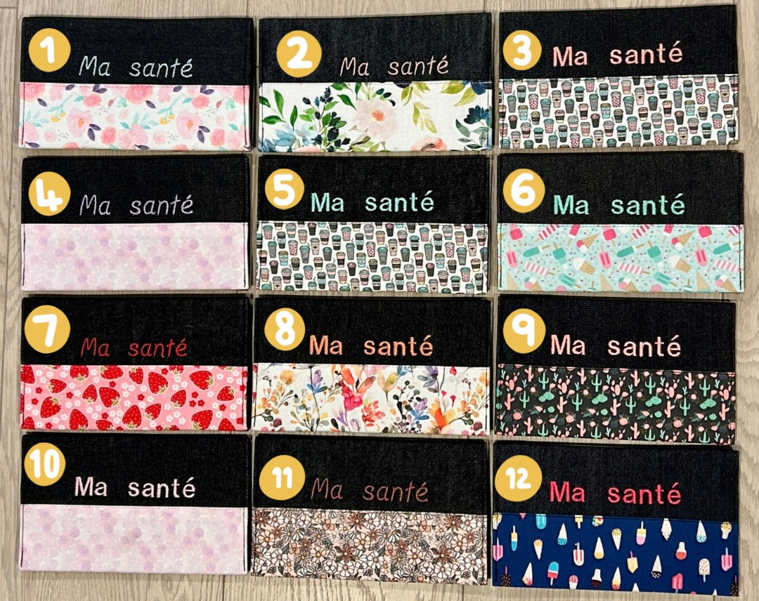 Protège carnet tel quel ma santé fille