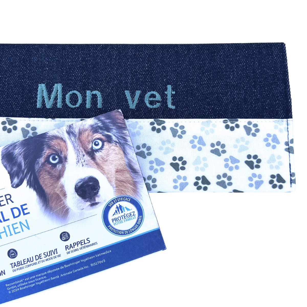 Protège carnet de vaccination Lolikö Pattes vertes Nelly et Cie inc.