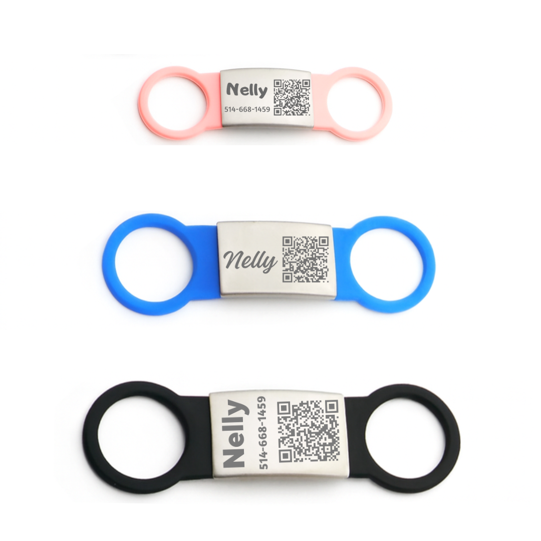 Médaille intelligente avec code QR et fiche électronique