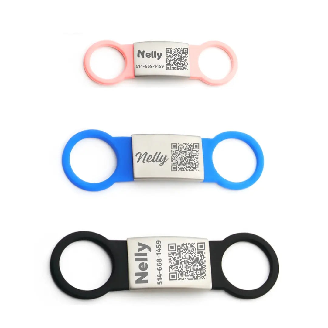 Médaille intelligente avec code QR et fiche électronique Nelly et Cie inc.