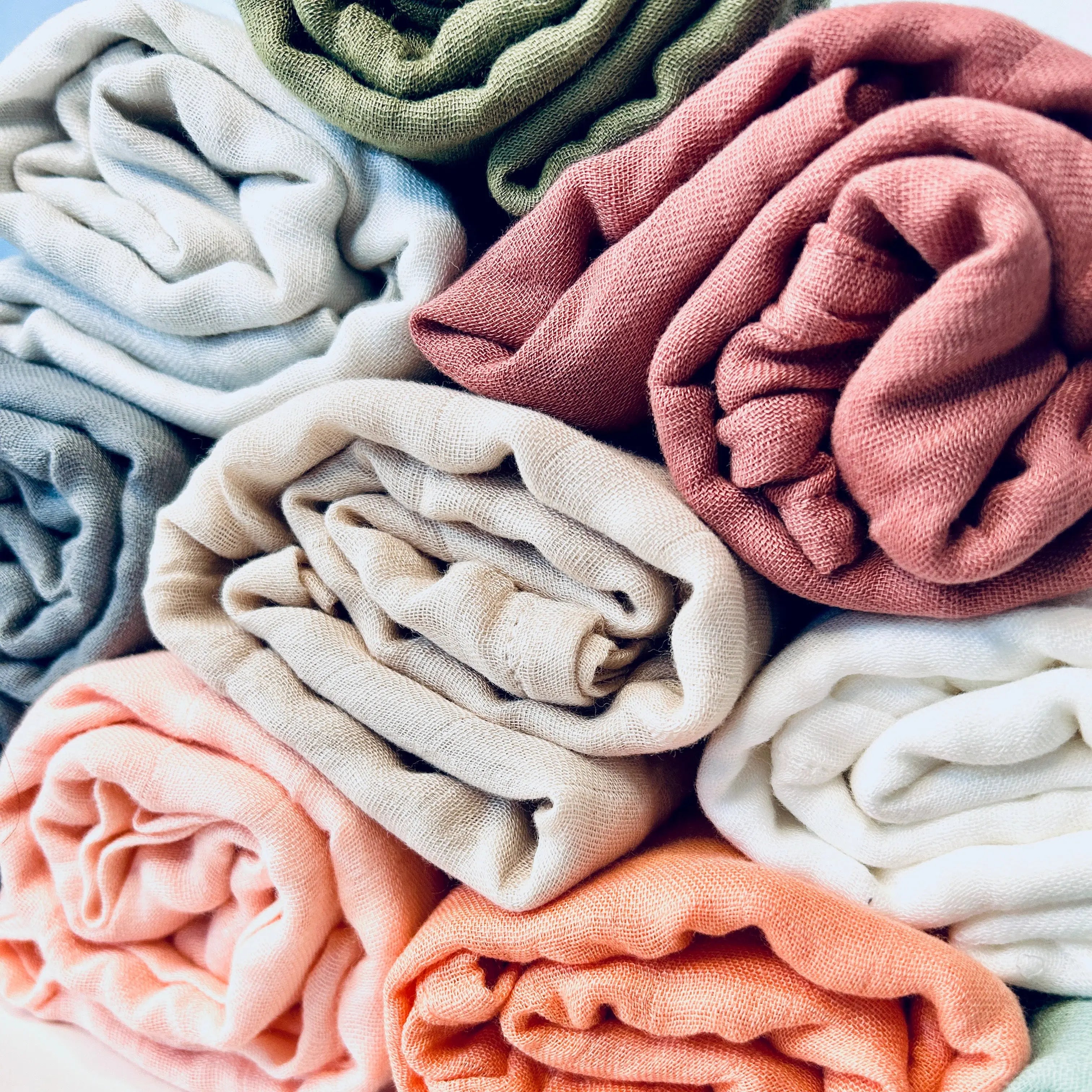Mousseline en bambou pour bébé rouille Lolikö
