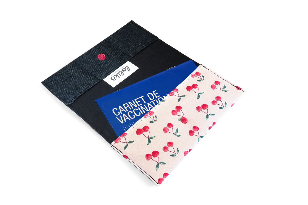 Protège carnet de santé personnalisé Lolikö Cerise
