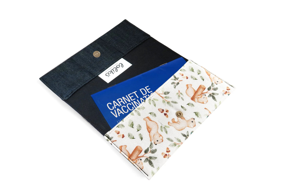 Protège carnet de santé Lolikö bébé ours Lolikö