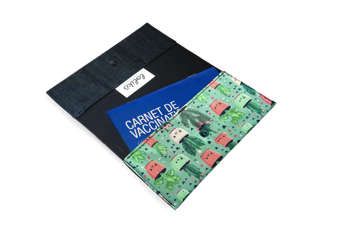 Protège carnet de santé personnalisé Lolikö Plante (Collabo mini biscuit) Lolikö