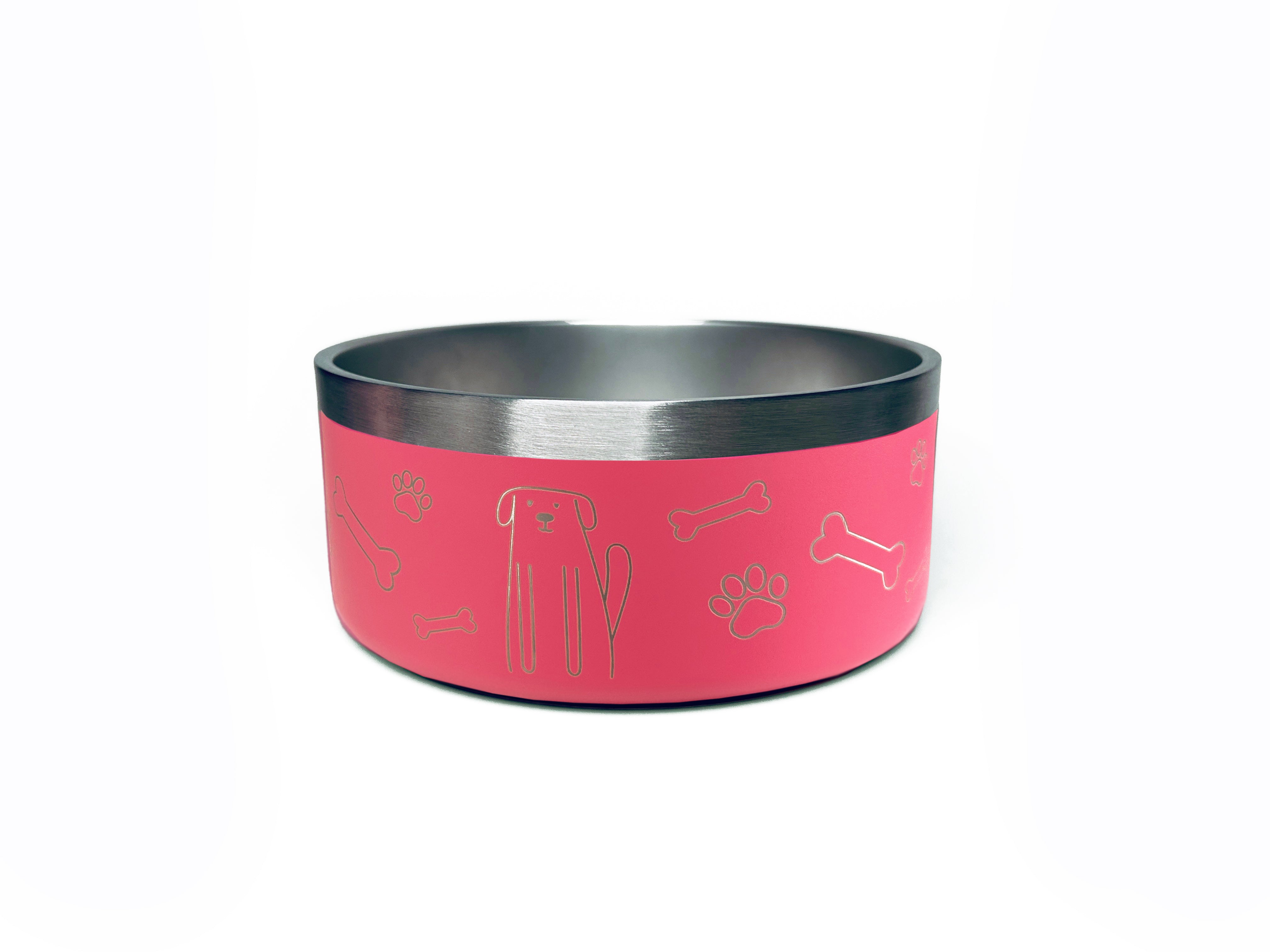 Personalized Pink Bowl