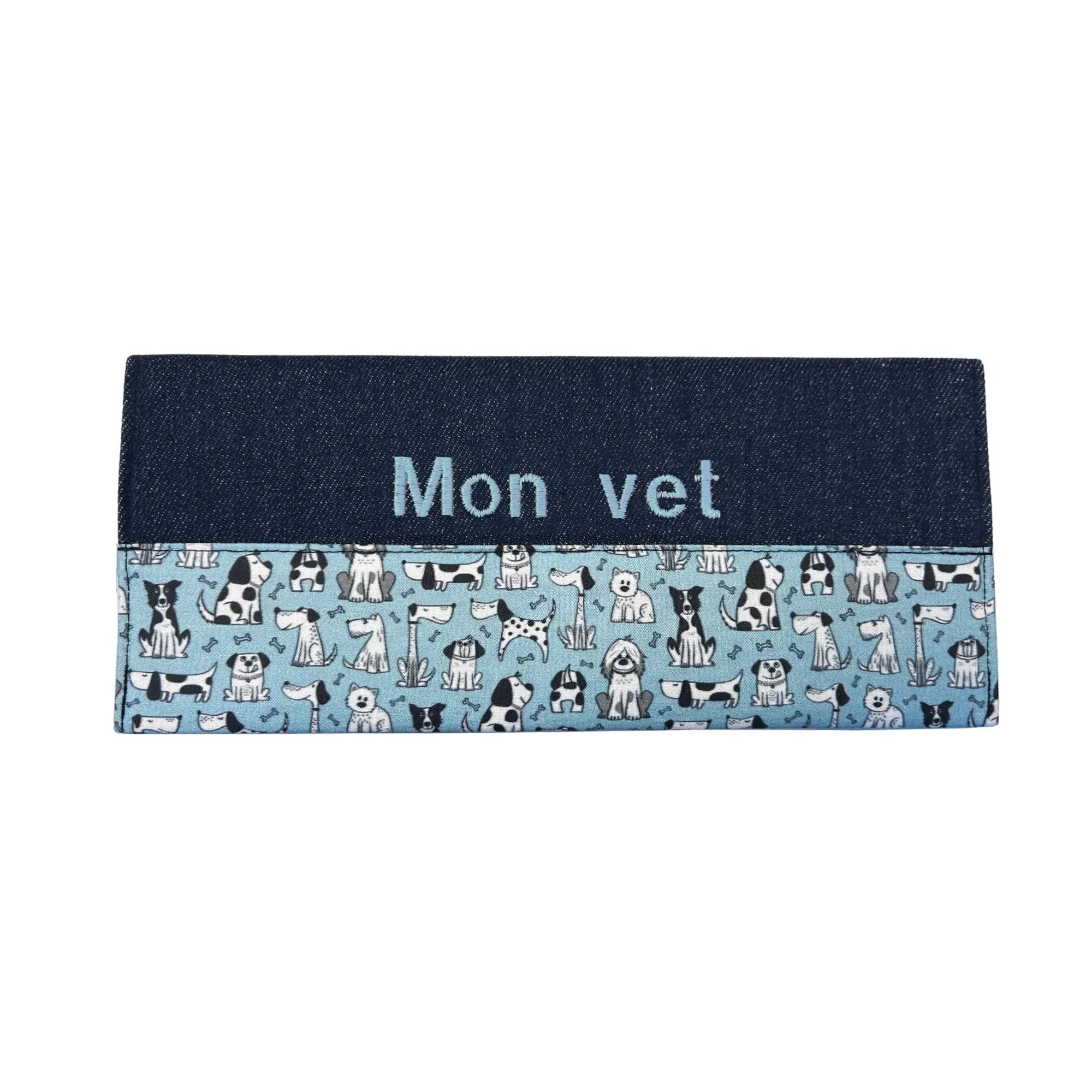 Protège carnet de vaccination Lolikö Chien noir et blanc Nelly et Cie inc.