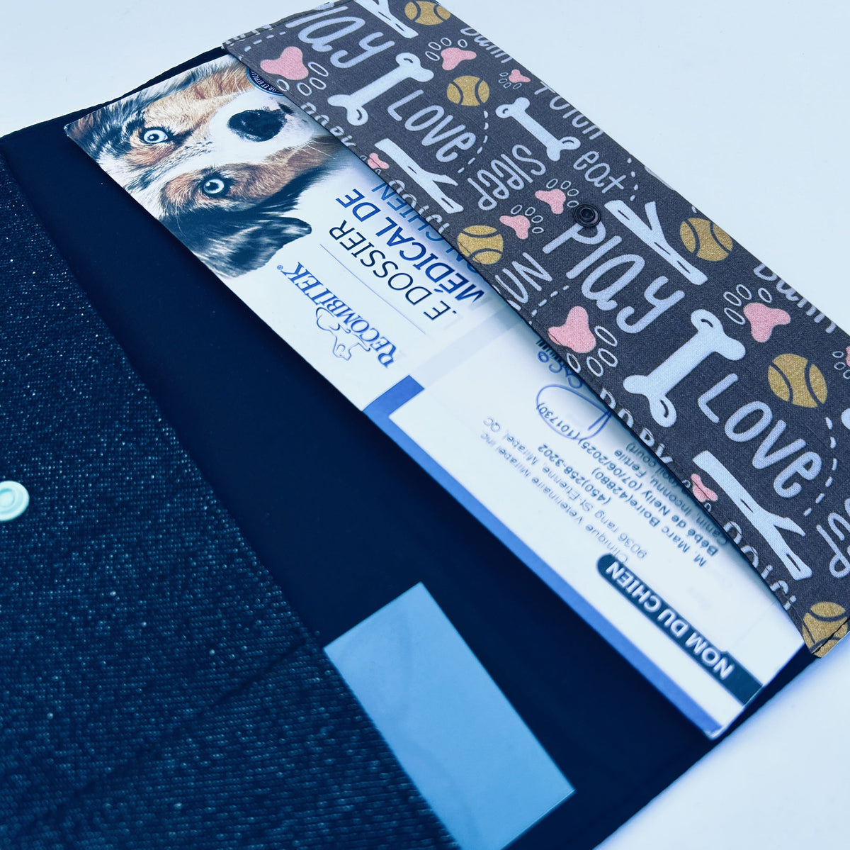 Protège carnet de vaccination Lolikö Love rose