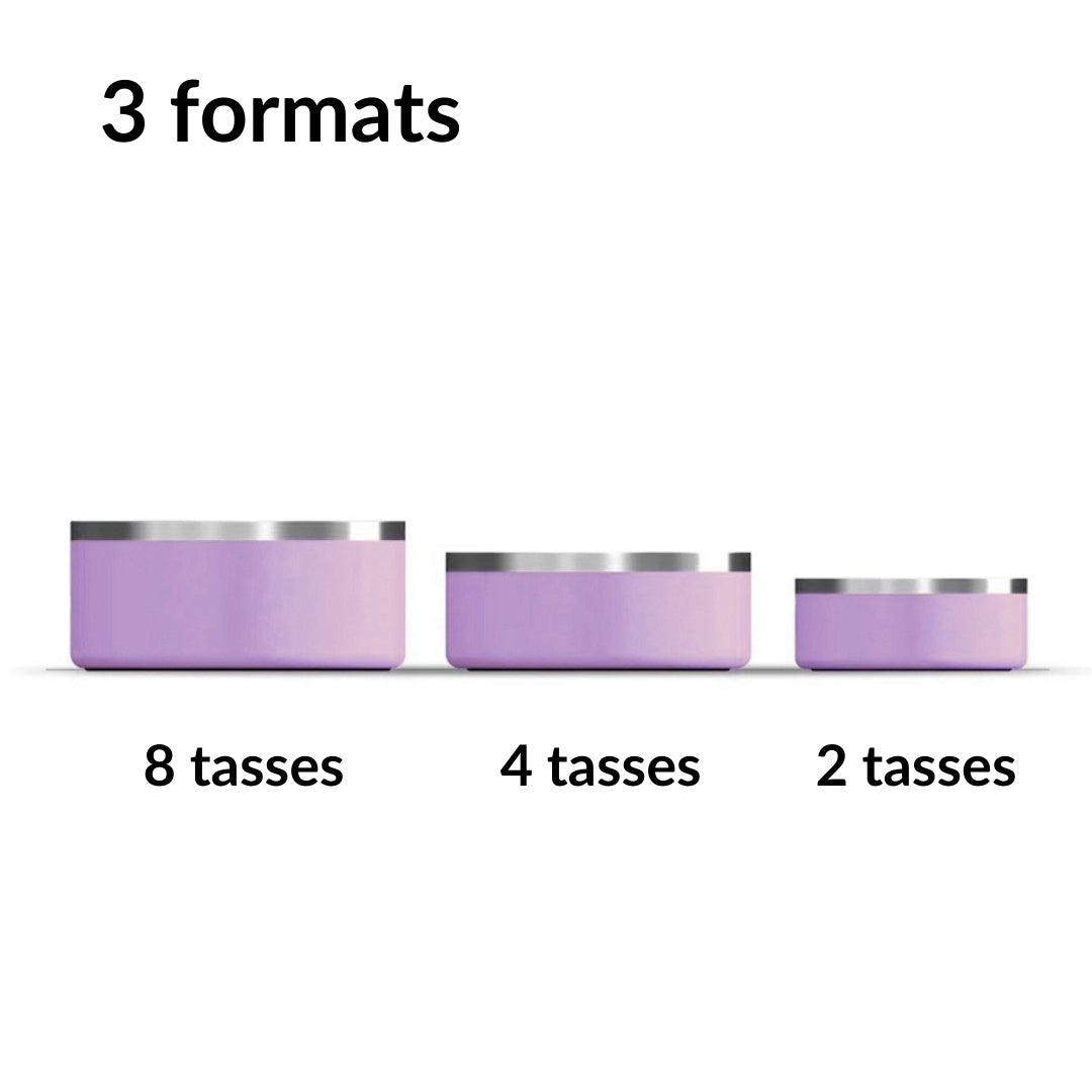 Gamelle personnalisée pour chien et chat lilas