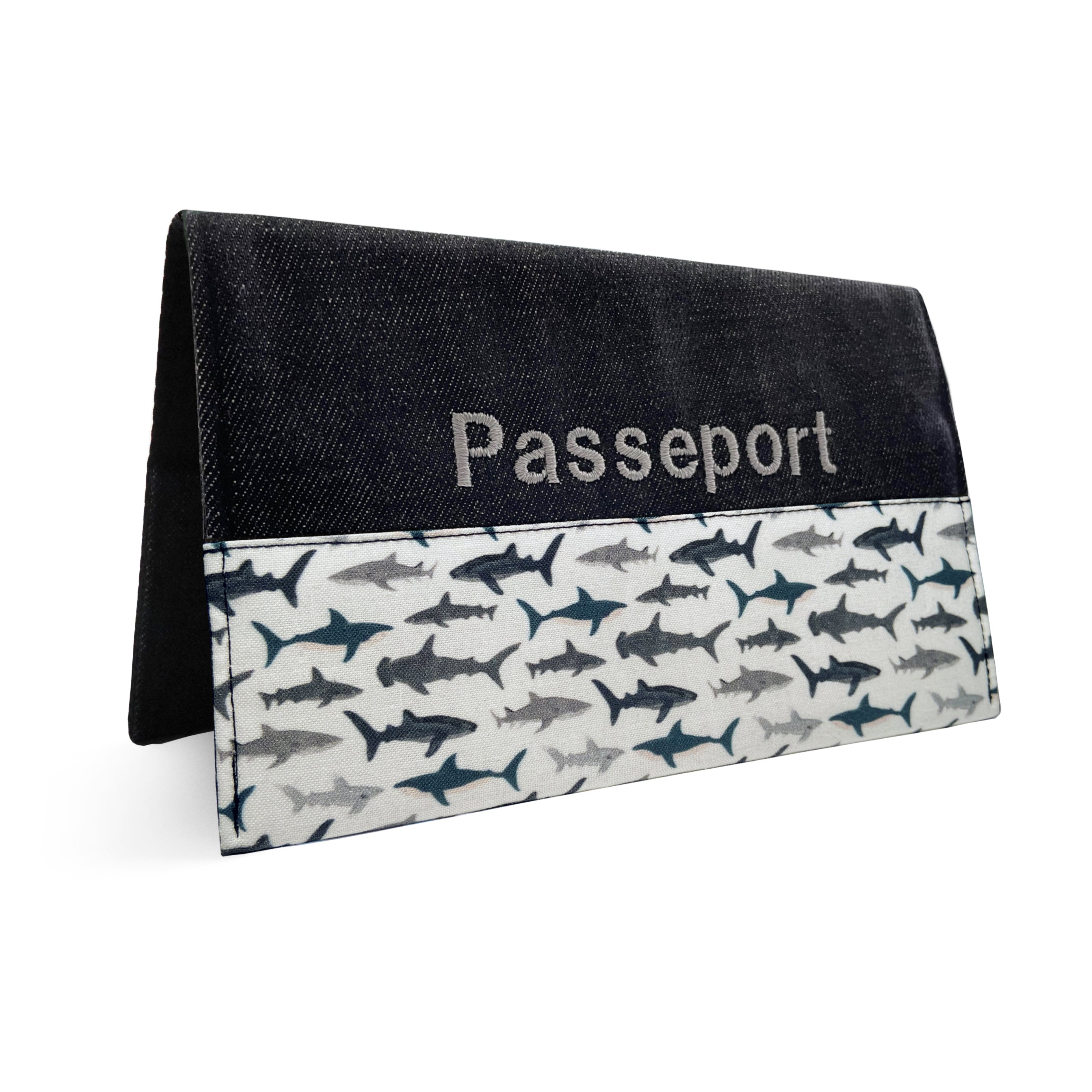 Protège passeport personnalisé Lolikö Requin
