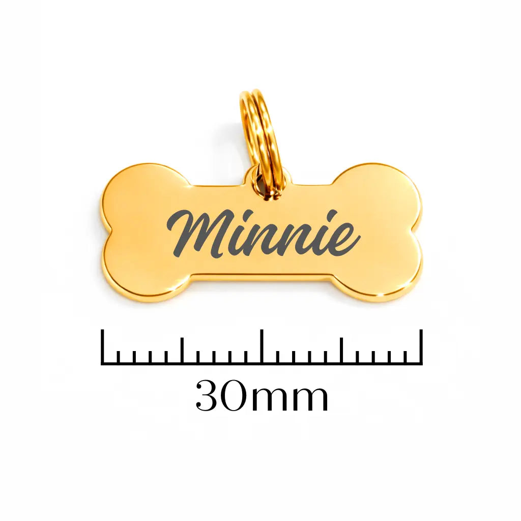 Médaille mini os or personnalisée Nelly et Cie inc.