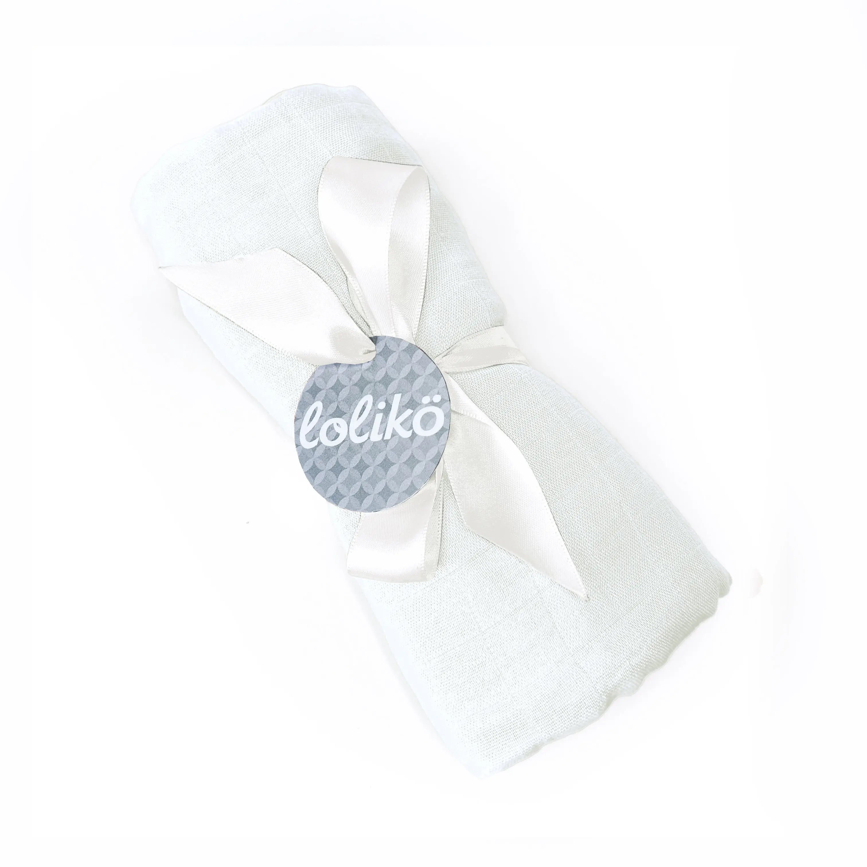 Mousseline en bambou pour bébé blanche Lolikö