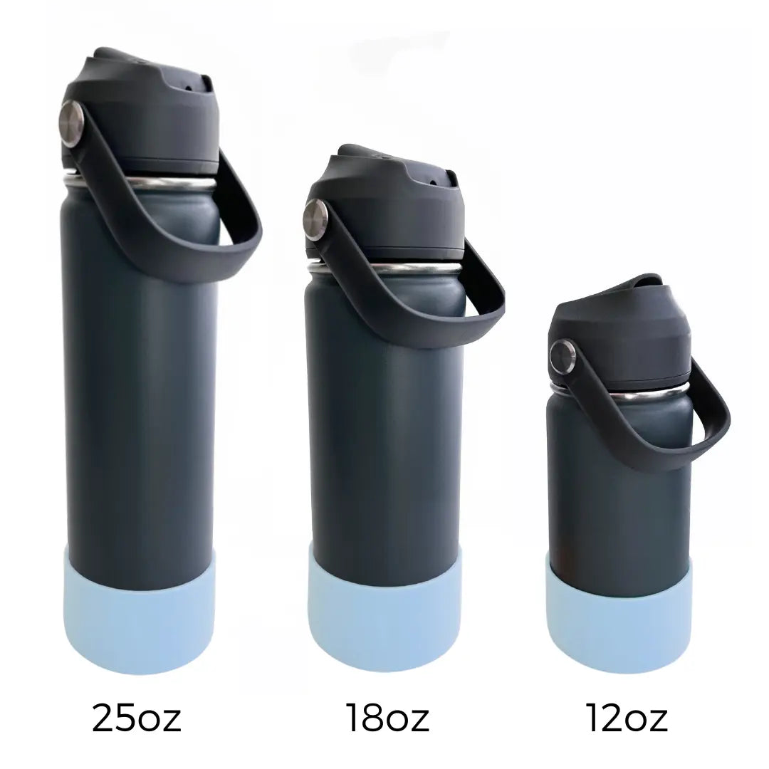 Bouteille d'eau personnalisée bleu pâle Lolikö
