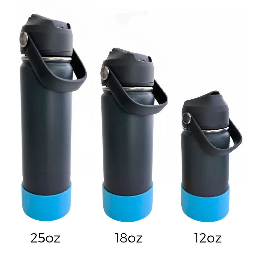 Bouteille d'eau personnalisée bleu Lolikö