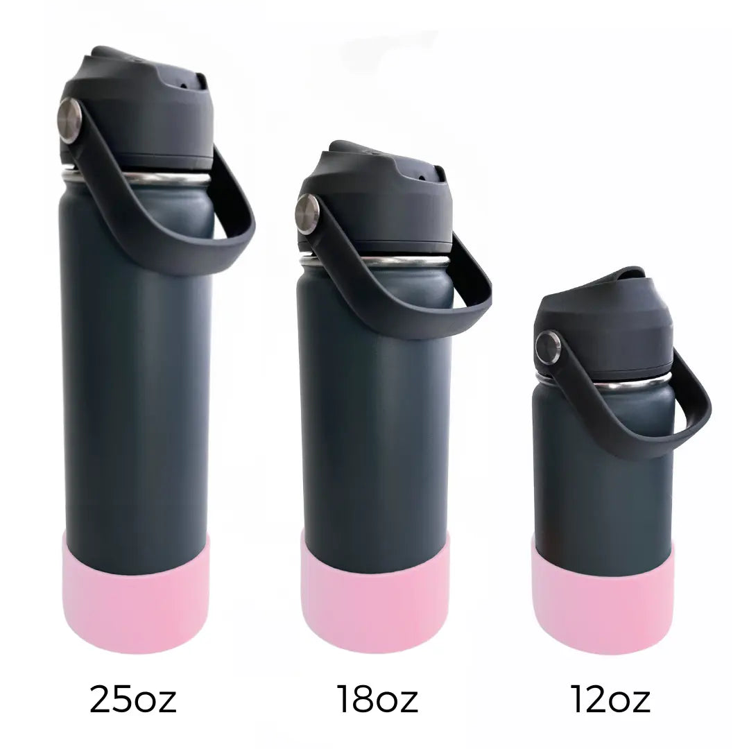 Bouteille d'eau personnalisée rose pâle Lolikö