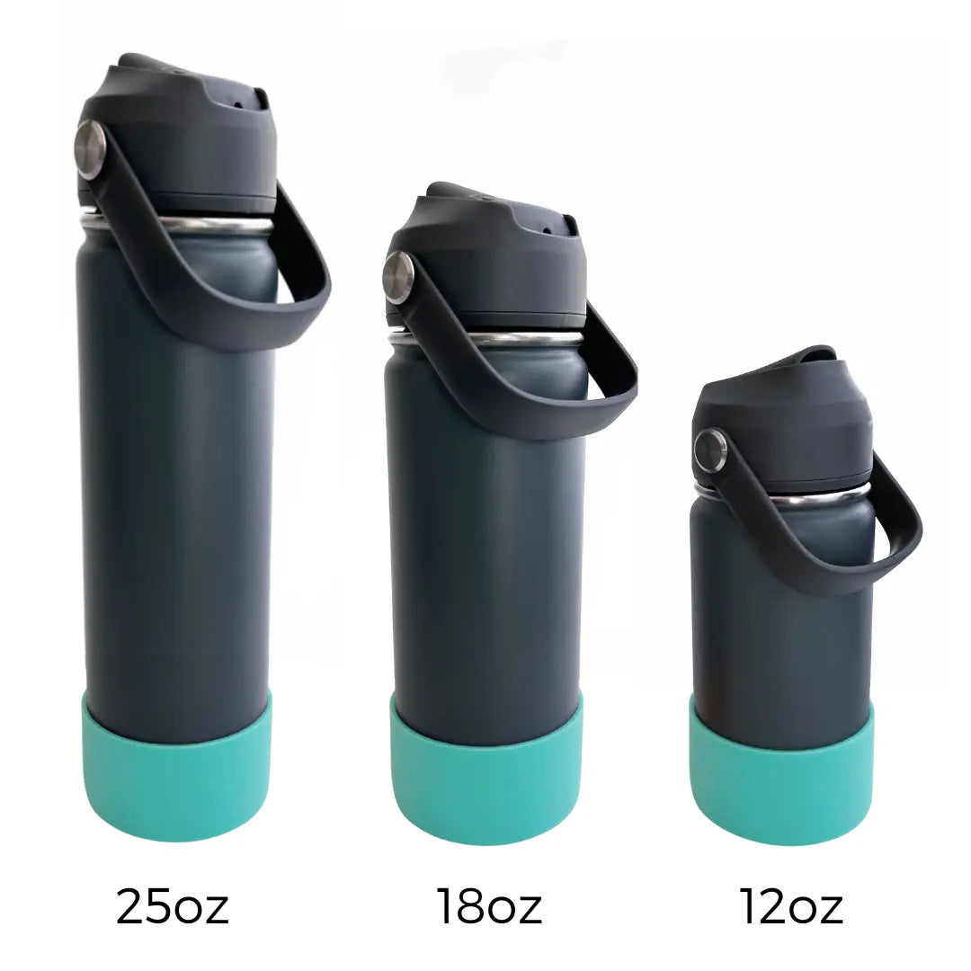 Bouteille d'eau personnalisée turquoise Lolikö
