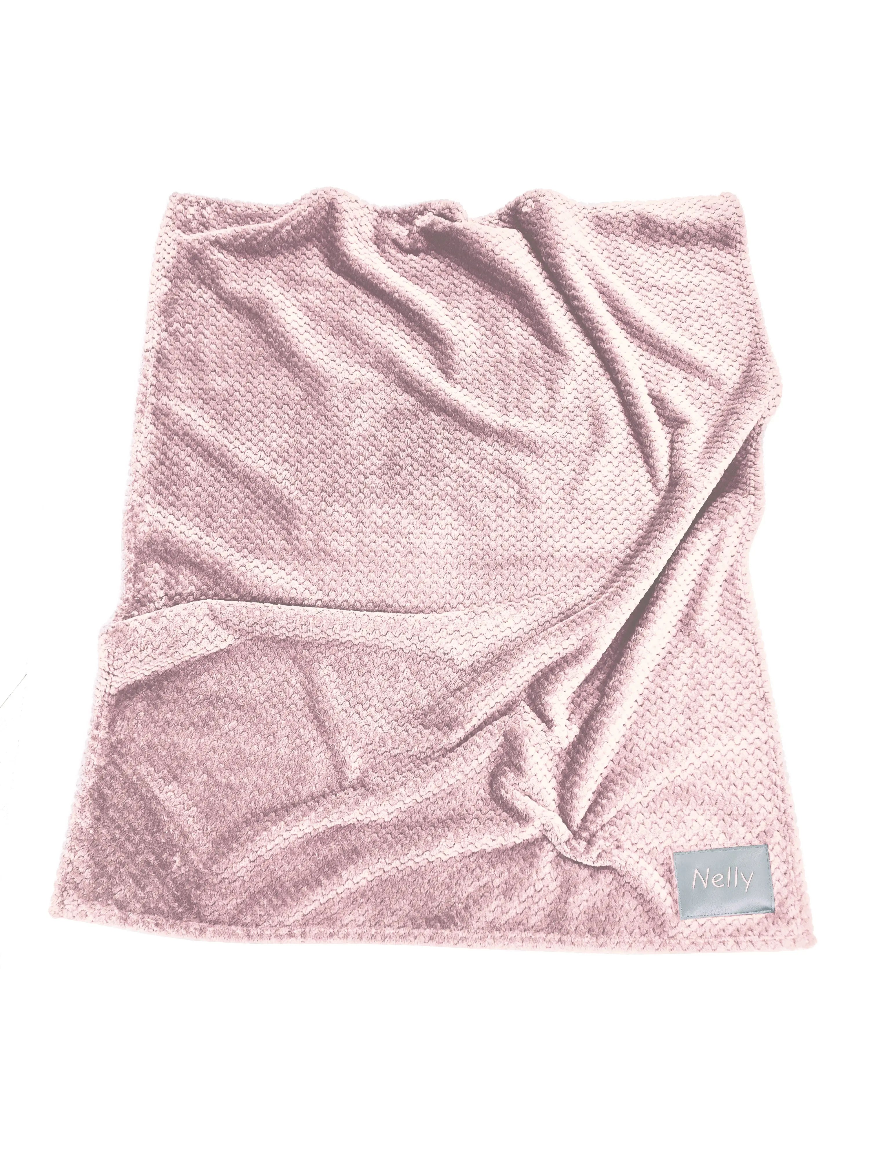 Couverture rose personnalisée pour bébé Lolikö