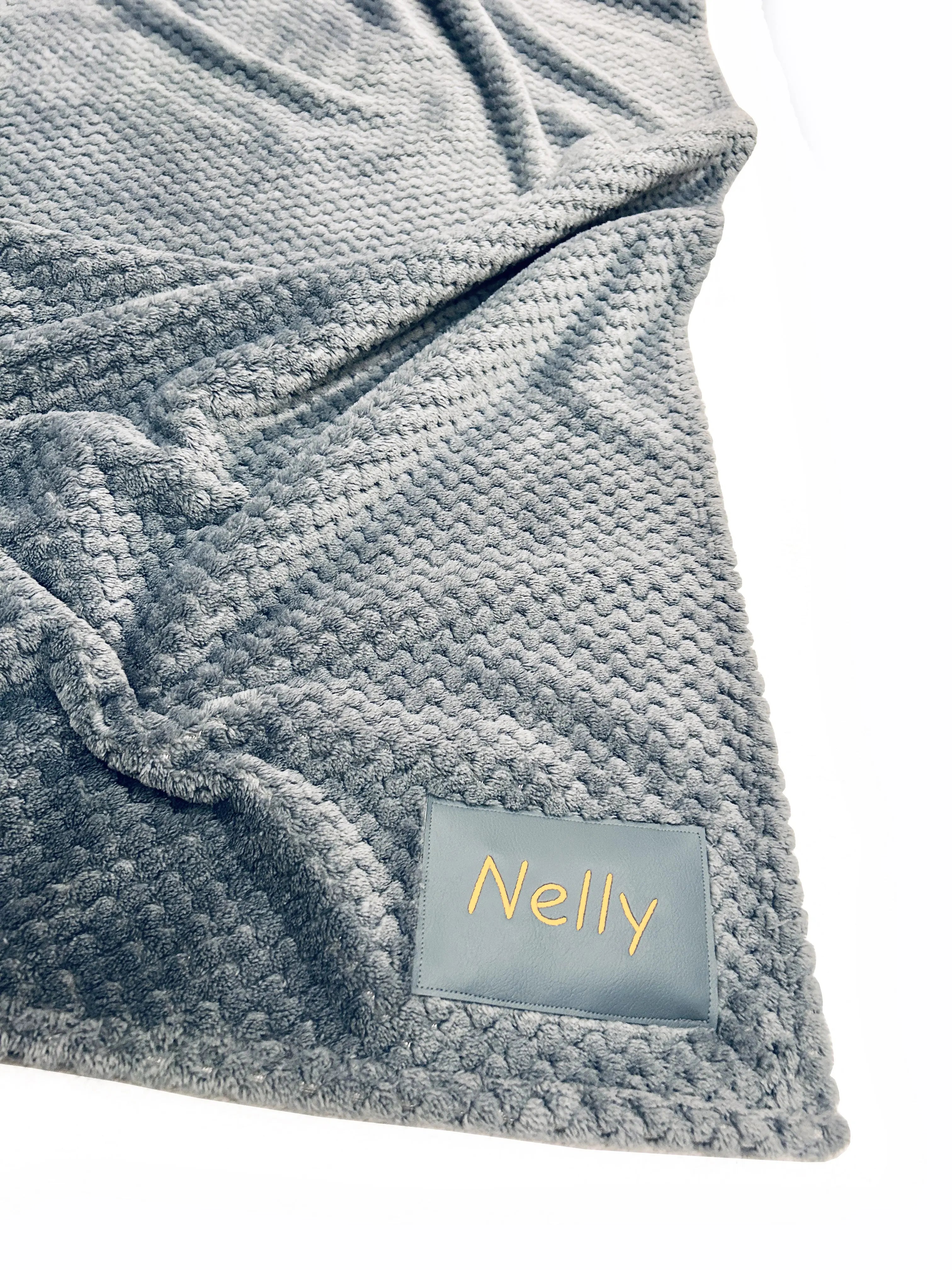 Couverture grise personnalisée pour bébé Lolikö