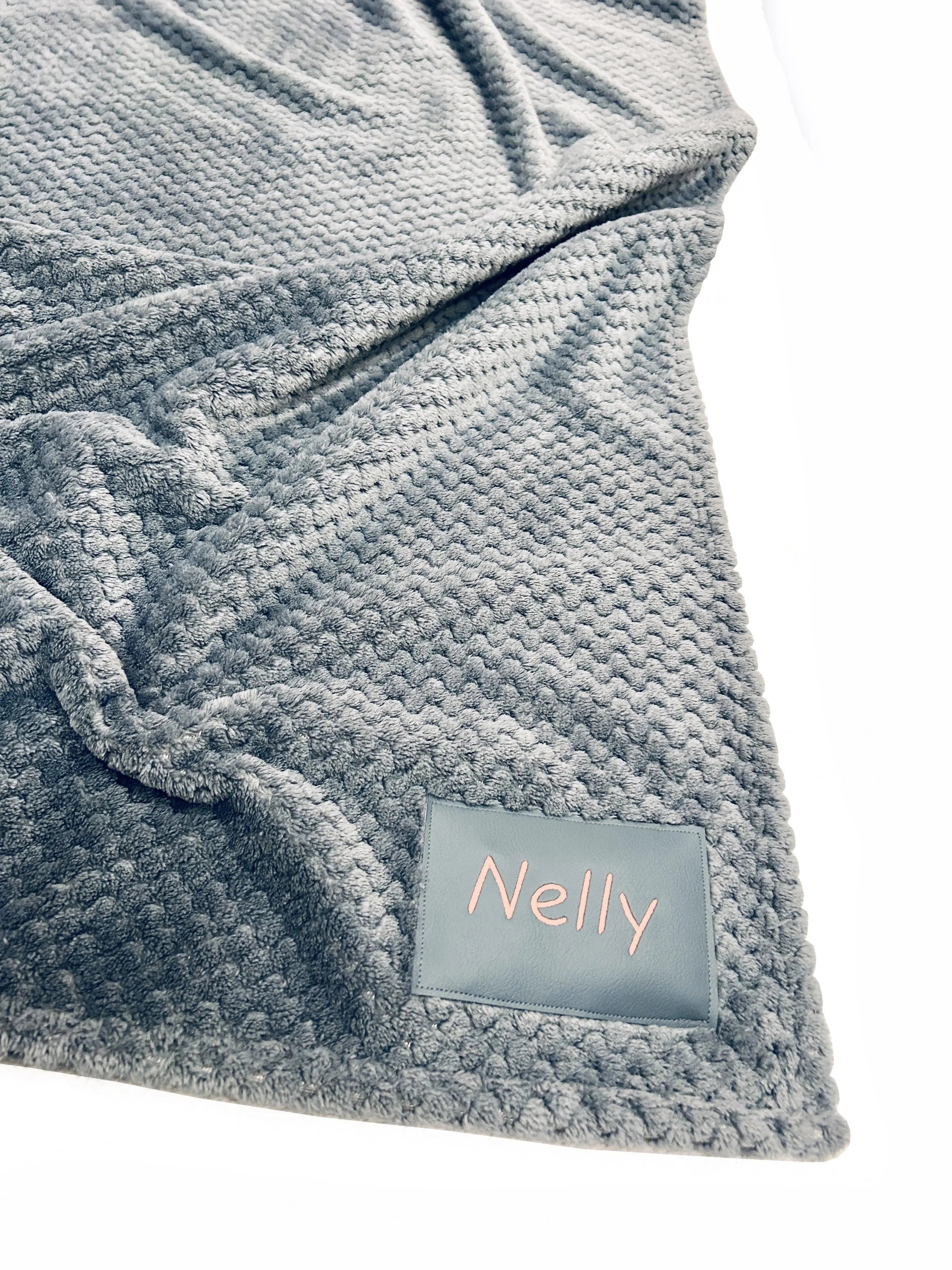 Couverture grise personnalisée pour bébé Lolikö