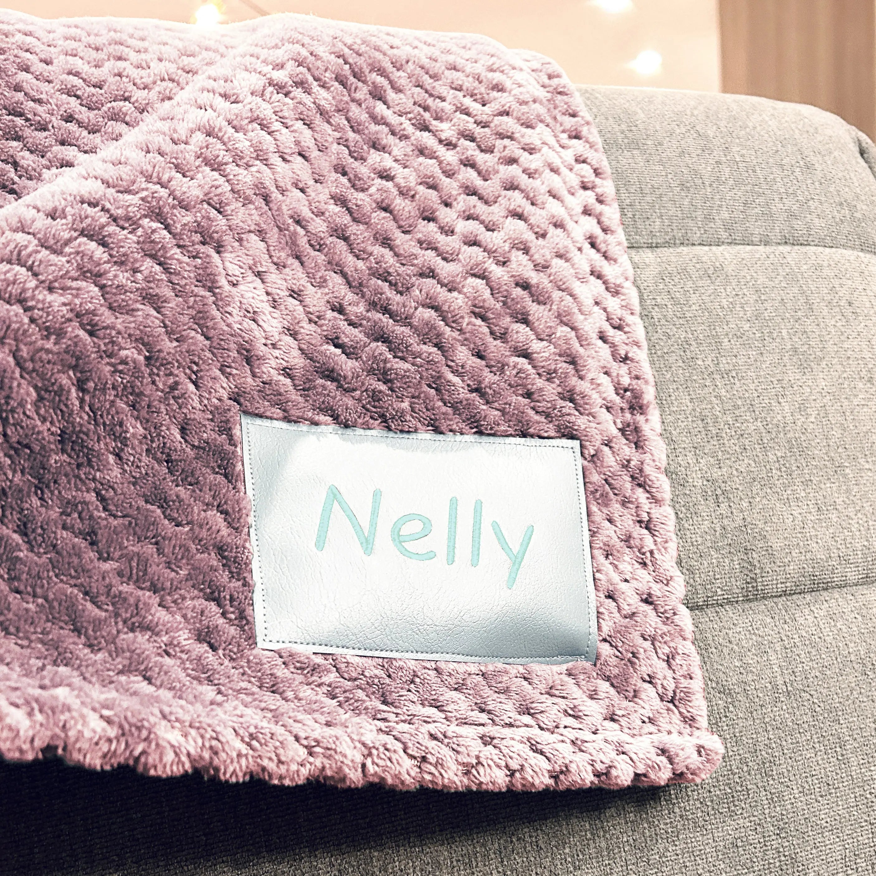 Couverture rose personnalisée pour bébé Lolikö