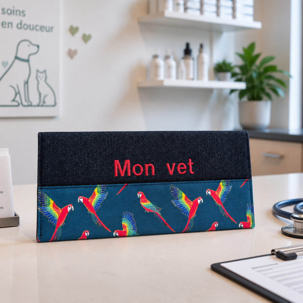 Protège carnet de vaccination Lolikö Perroquet