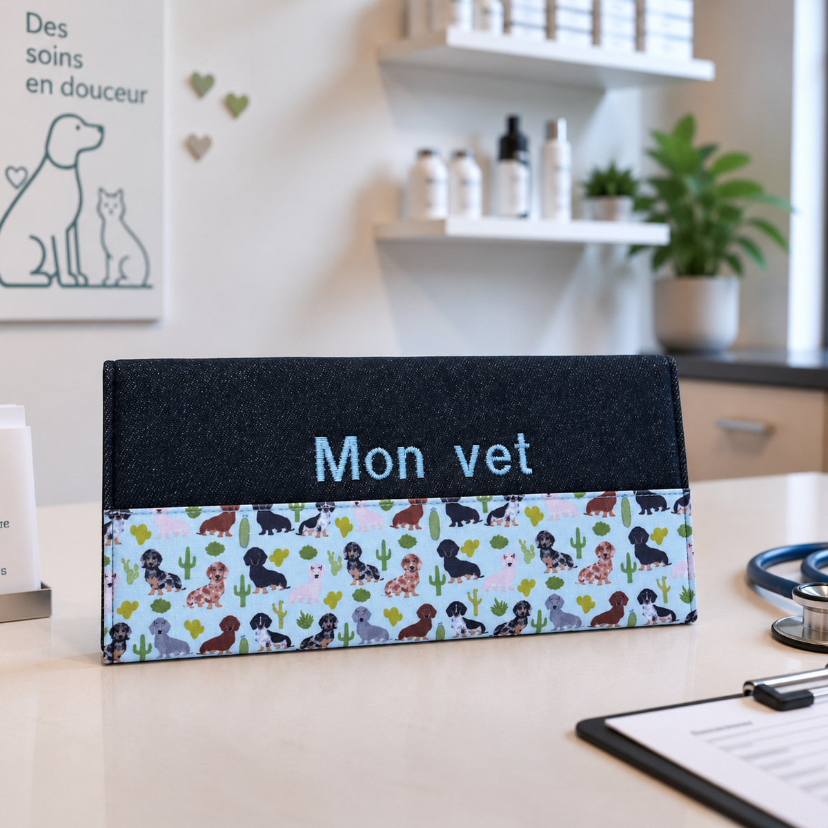 Protège carnet de vaccination Lolikö Teckel