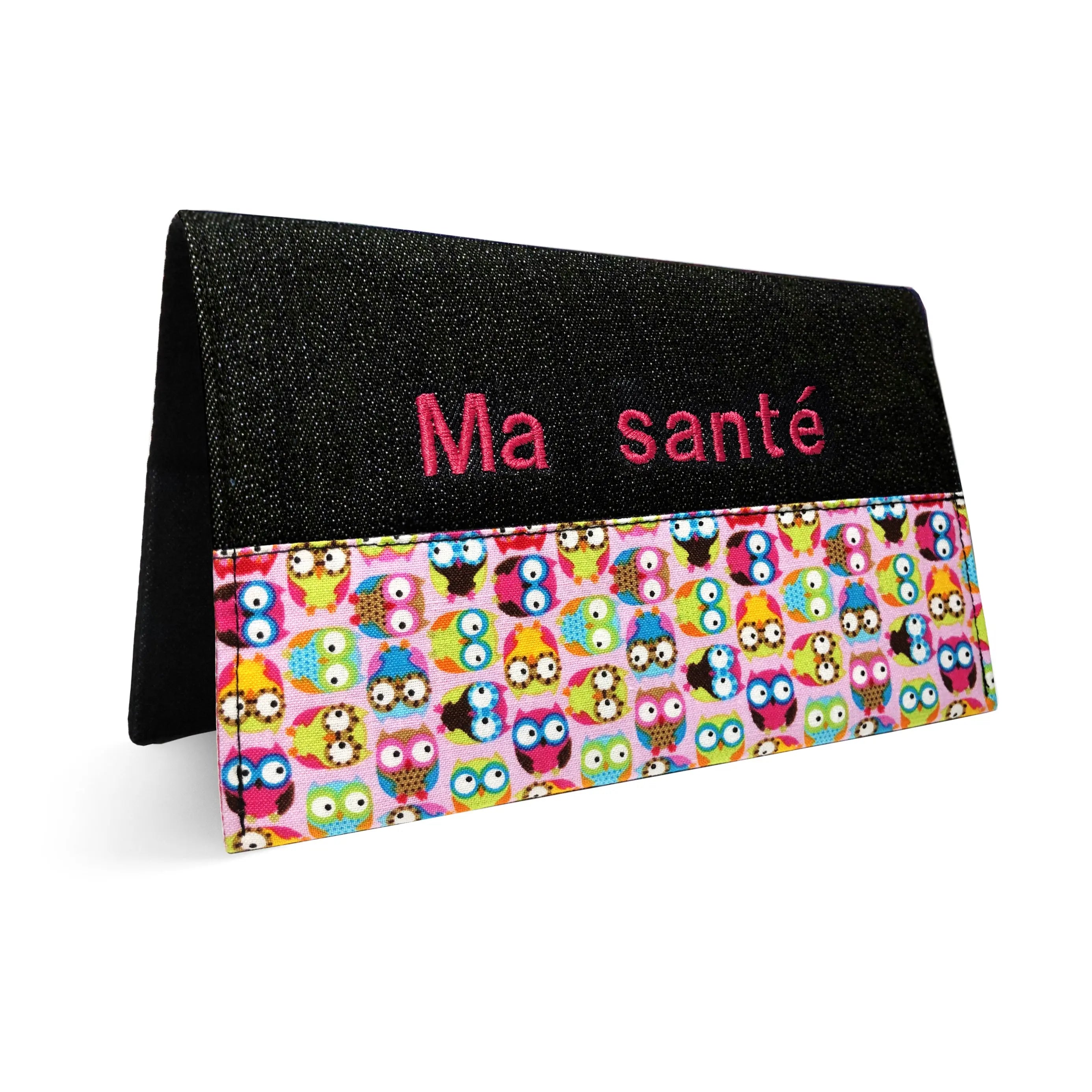 Protège carnet de santé personnalisé Lolikö / Hibou rose Lolikö