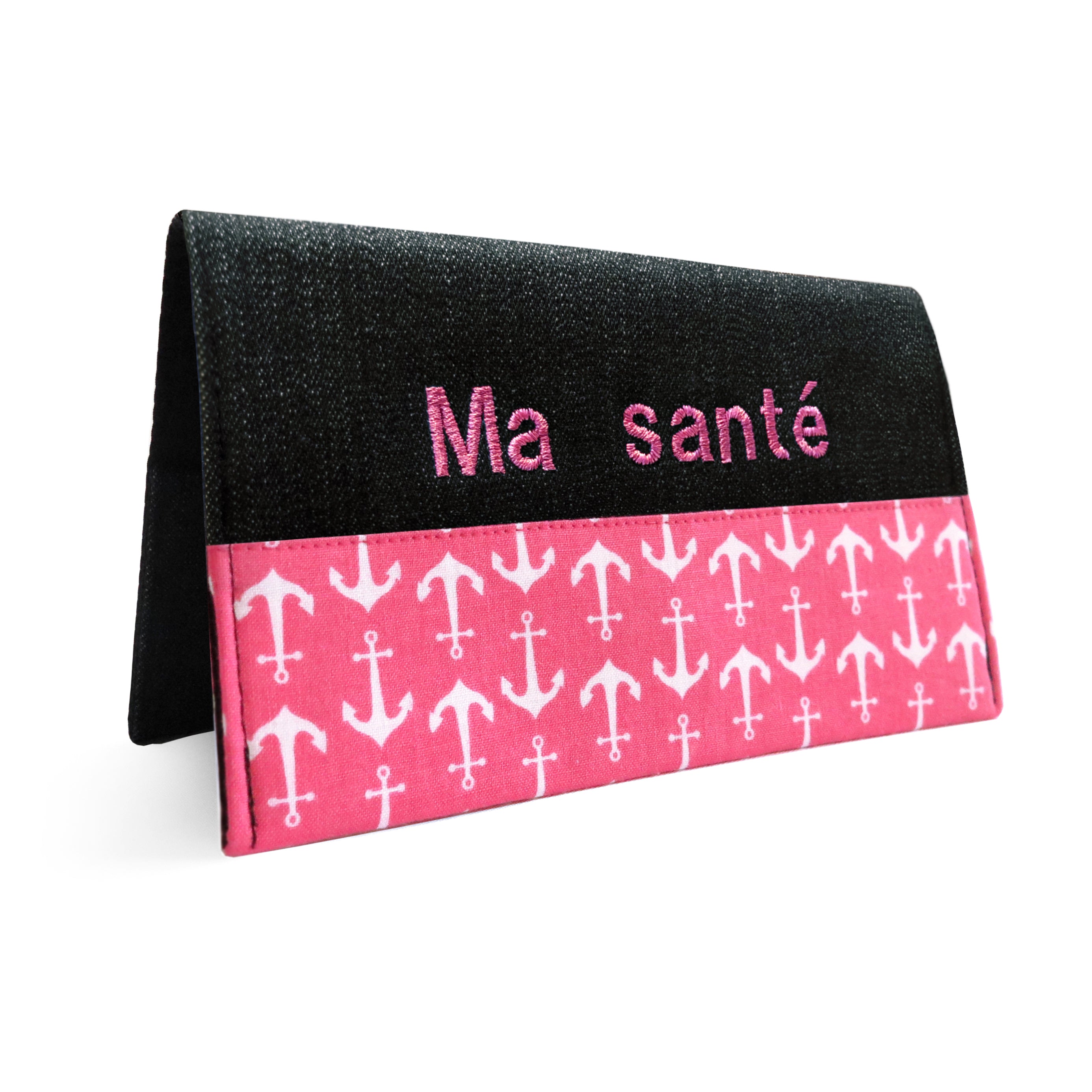 Protège carnet de santé personnalisé Lolikö / Matelot rose