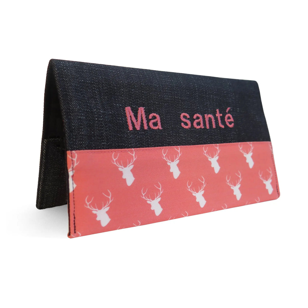 Protège carnet de santé personnalisé Lolikö Chevreuil rose Lolikö