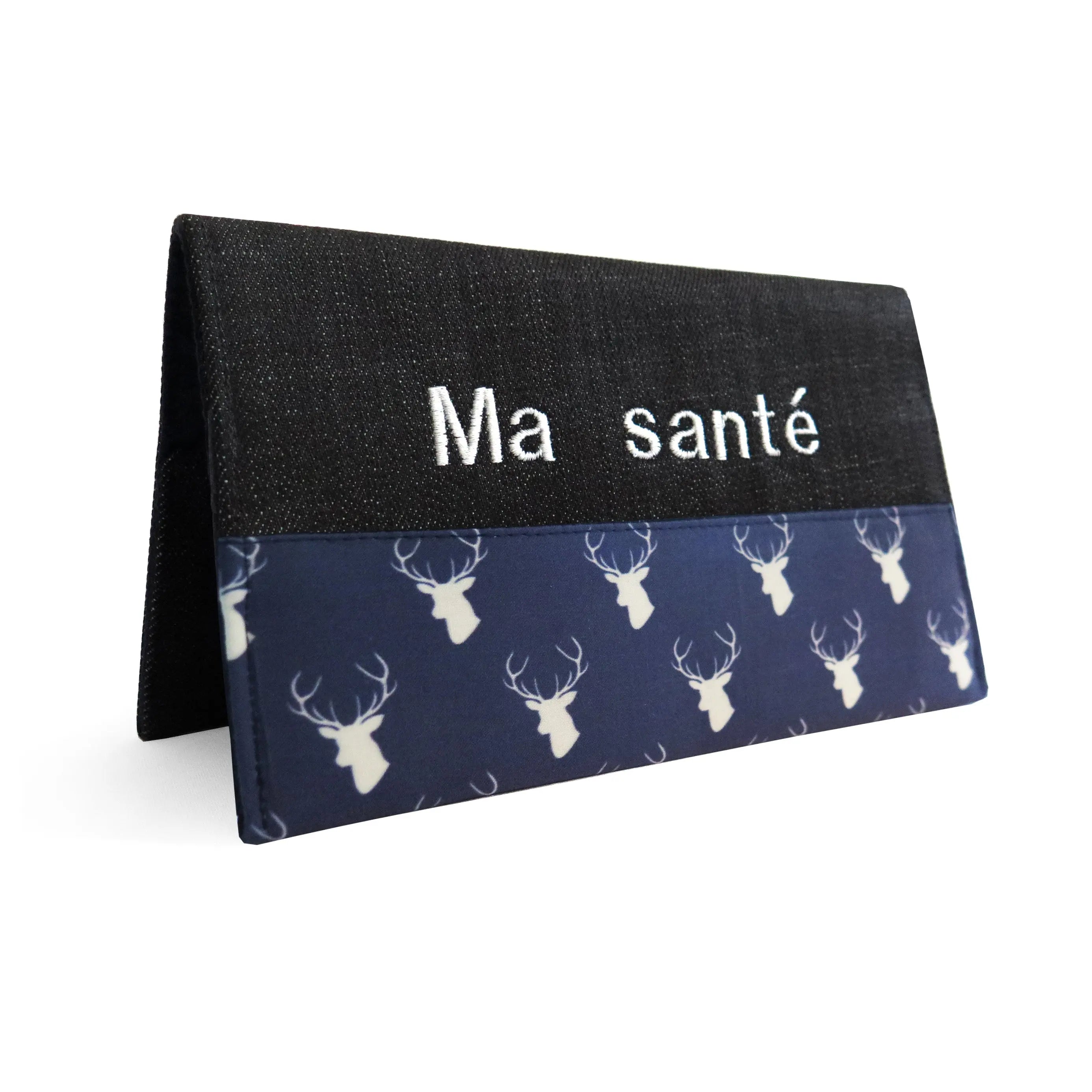 Protège carnet de santé personnalisé Lolikö Chevreuil bleu Lolikö