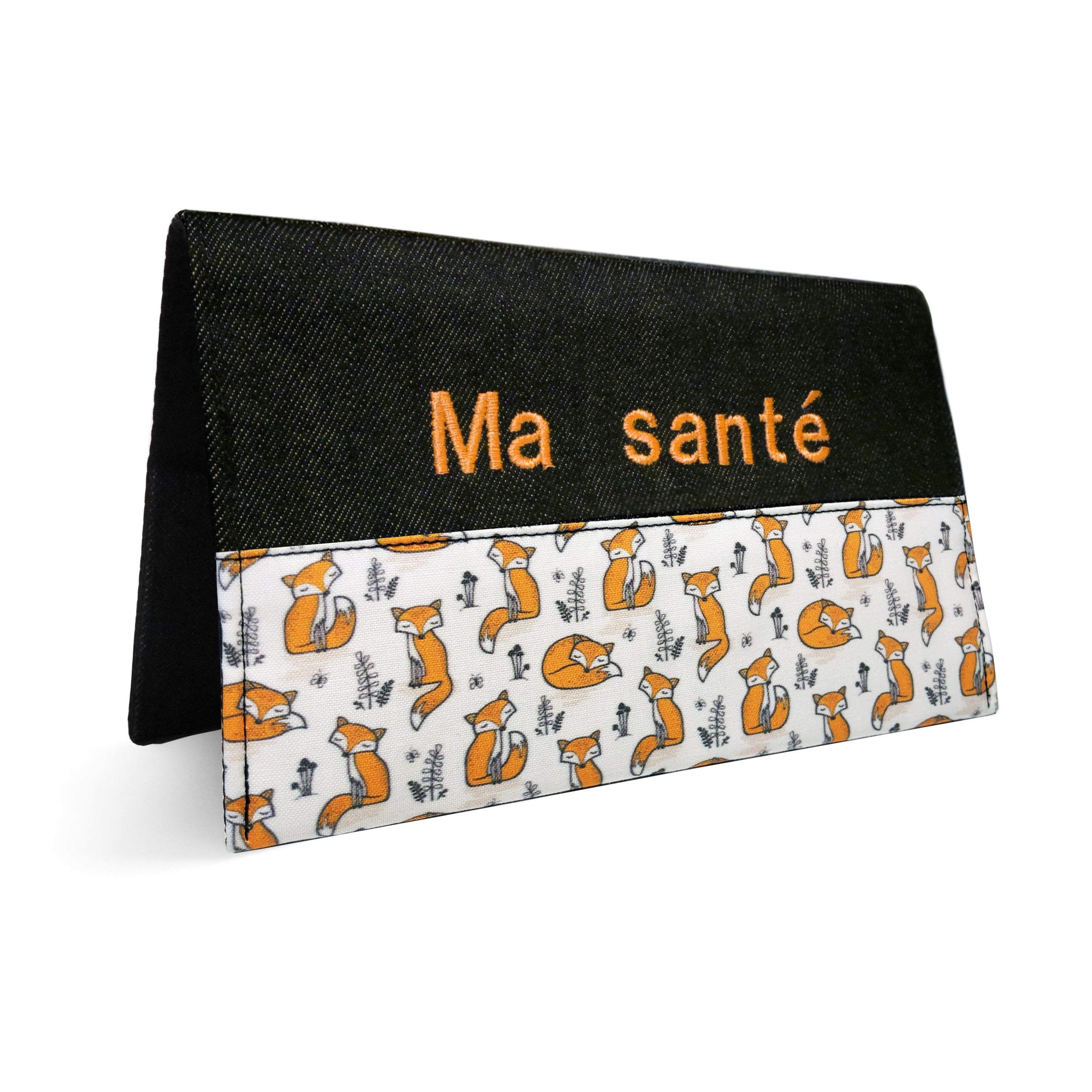 Protège carnet de santé personnalisé Lolikö Renard orange (motif : Caja_design)