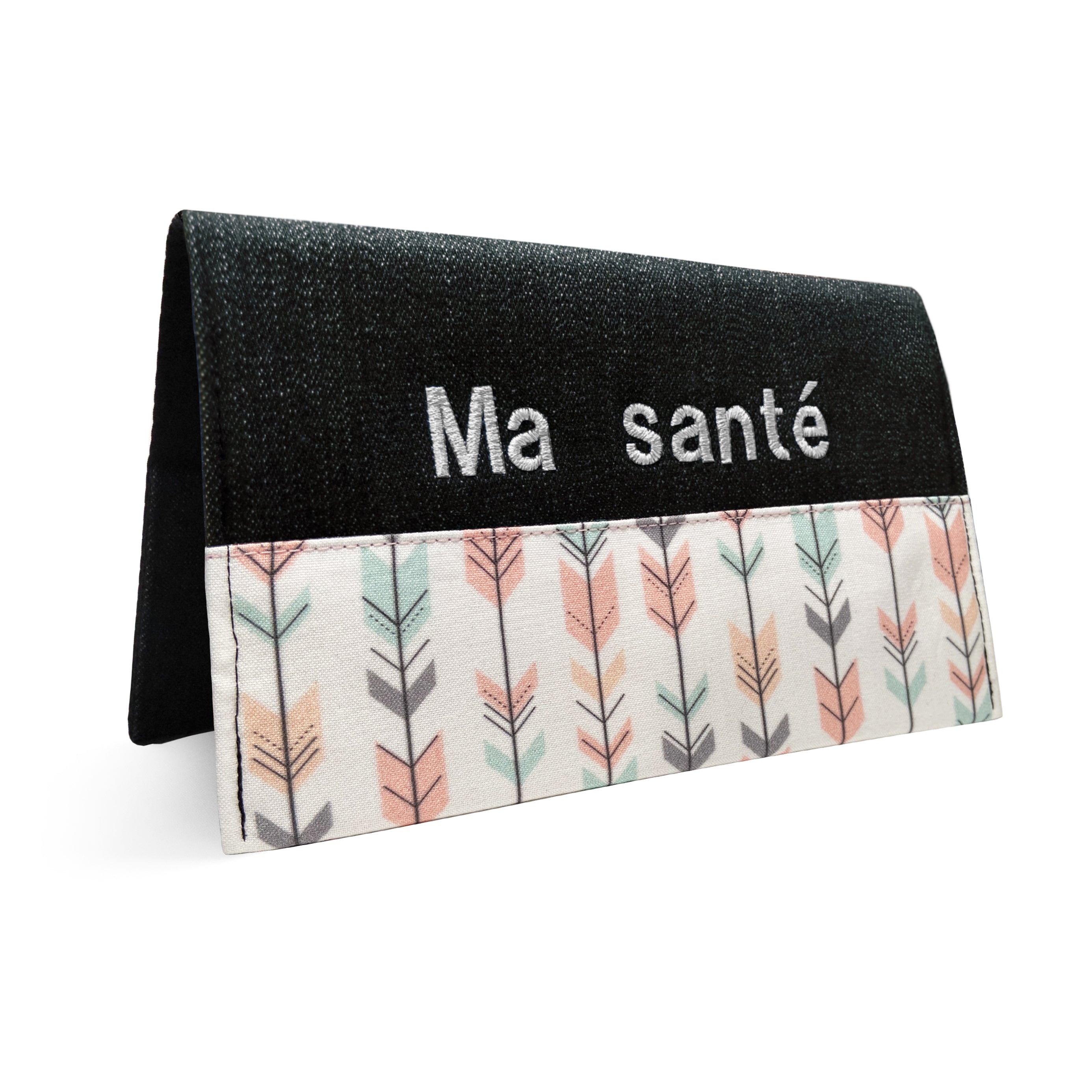 Protège carnet de santé personnalisé Lolikö Flèche corail