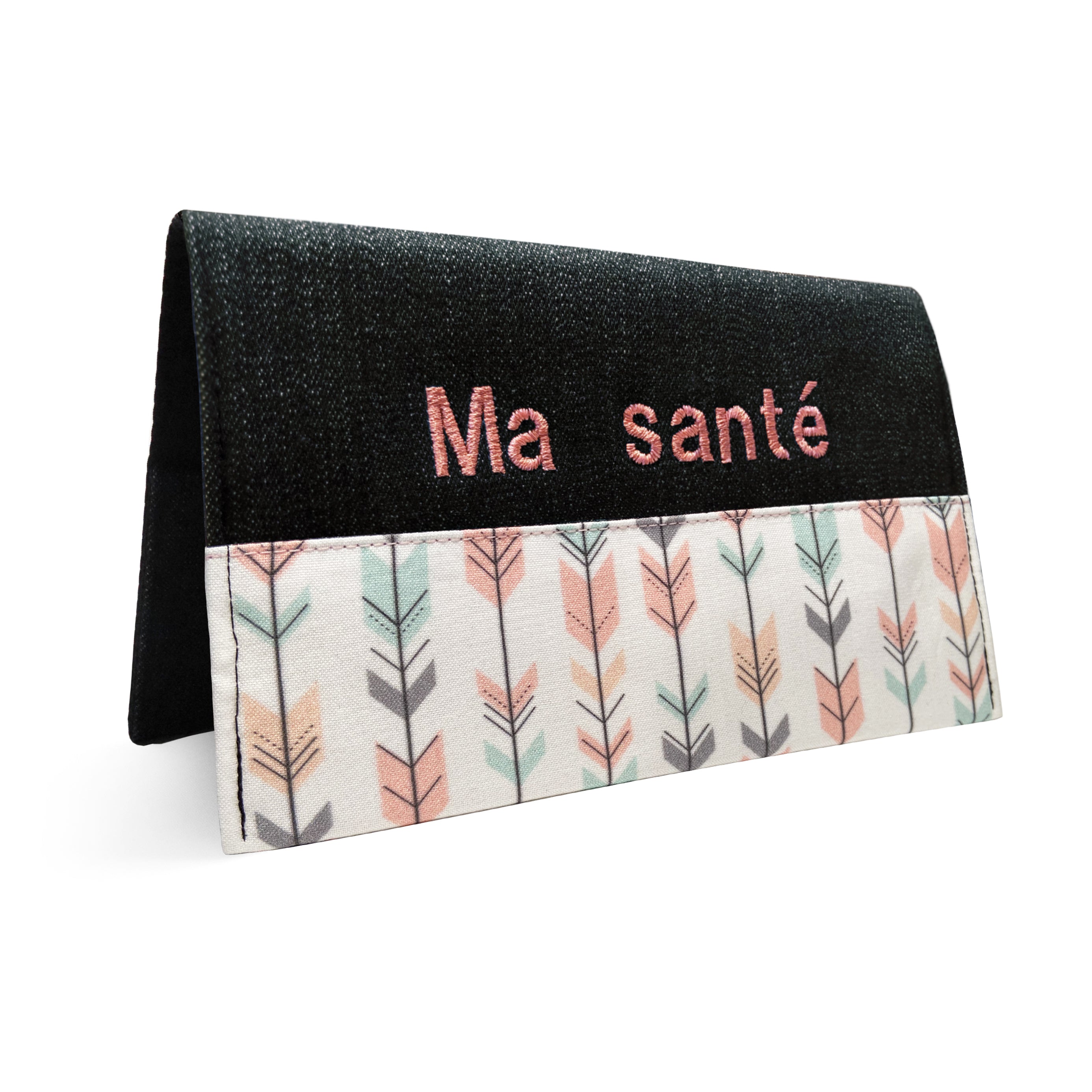 Protège carnet de santé personnalisé Lolikö Flèche corail