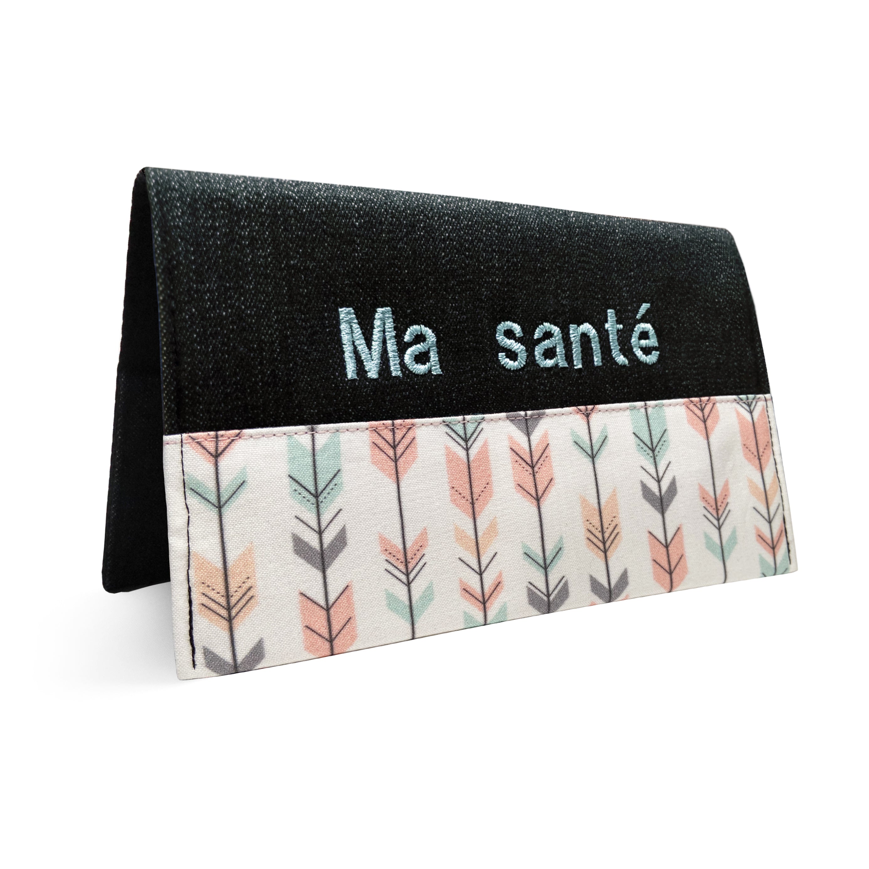Protège carnet de santé personnalisé Lolikö Flèche corail