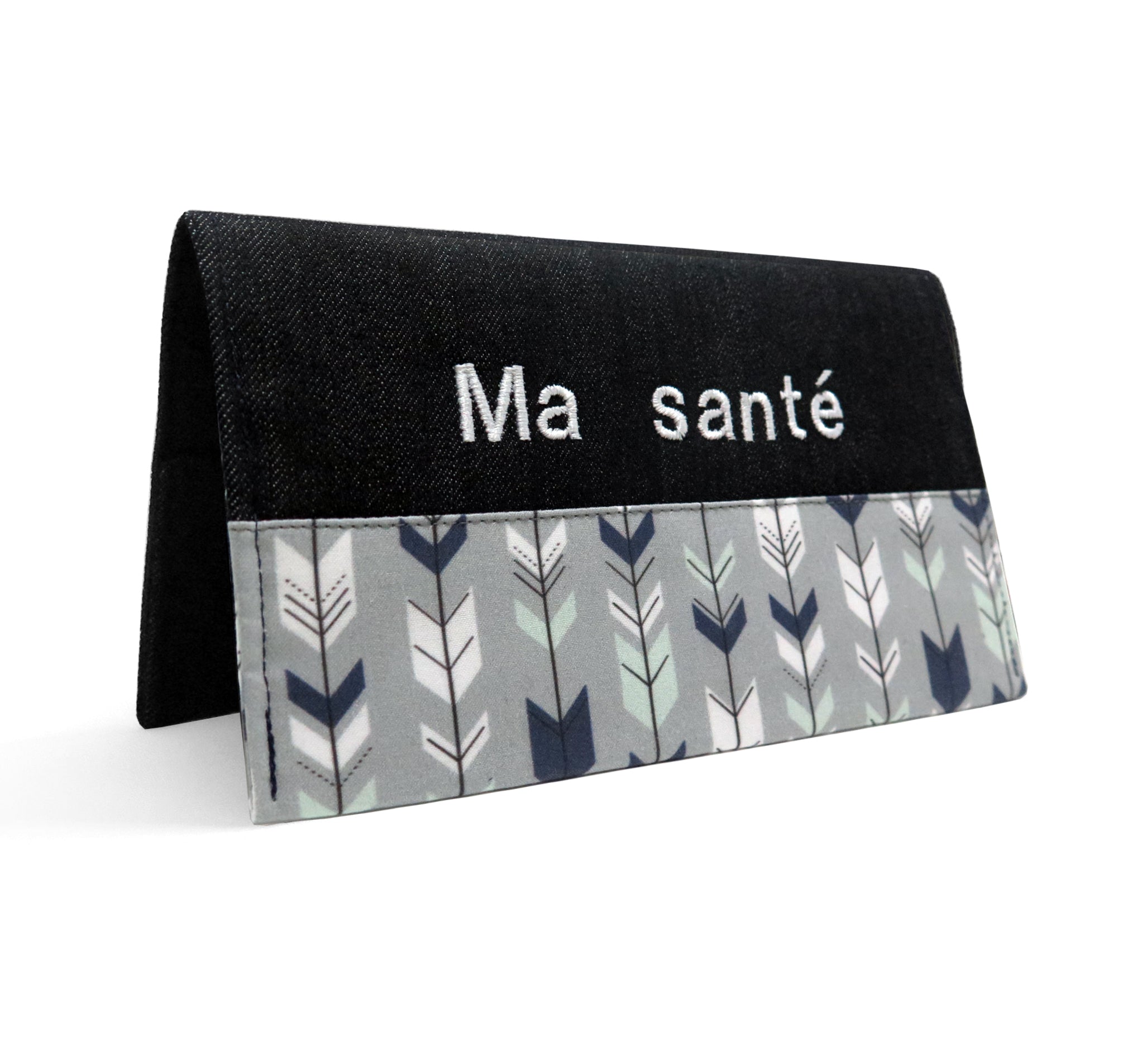 Protège carnet de santé personnalisé Lolikö Flèche grise