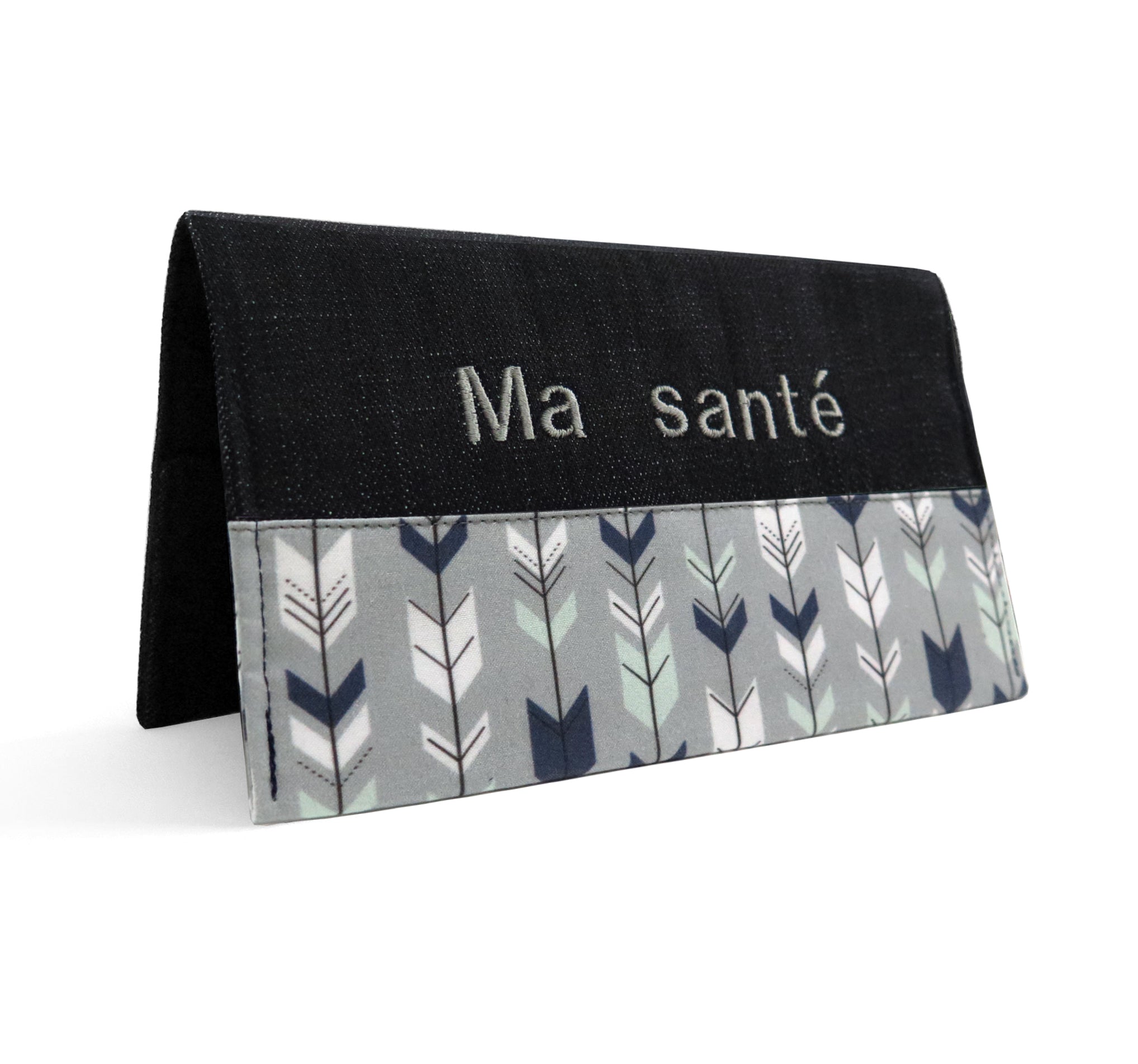 Protège carnet de santé personnalisé Lolikö Flèche grise