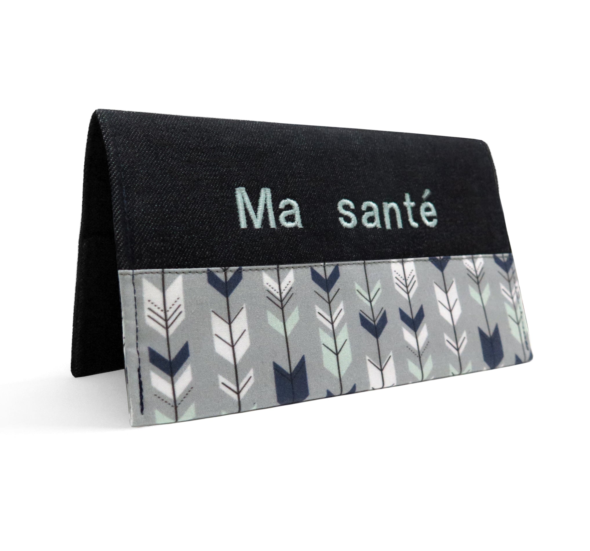 Protège carnet de santé personnalisé Lolikö Flèche grise
