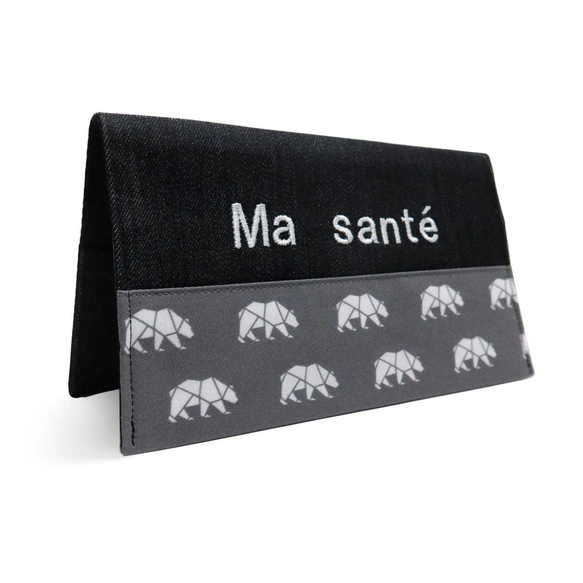 Protège carnet de santé personnalisé Lolikö Ours gris Lolikö