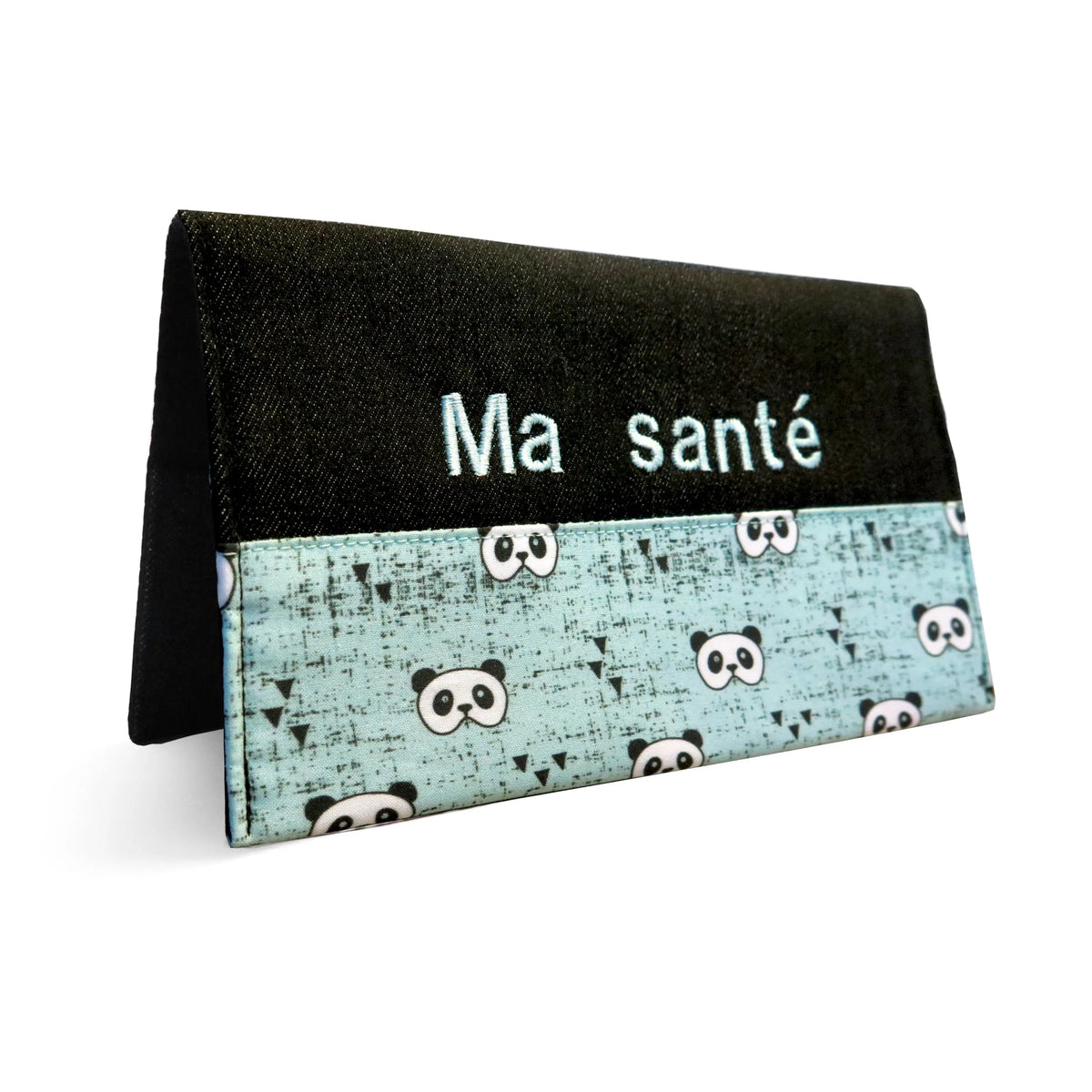 Protège carnet de santé personnalisé Lolikö Panda turquoise Lolikö