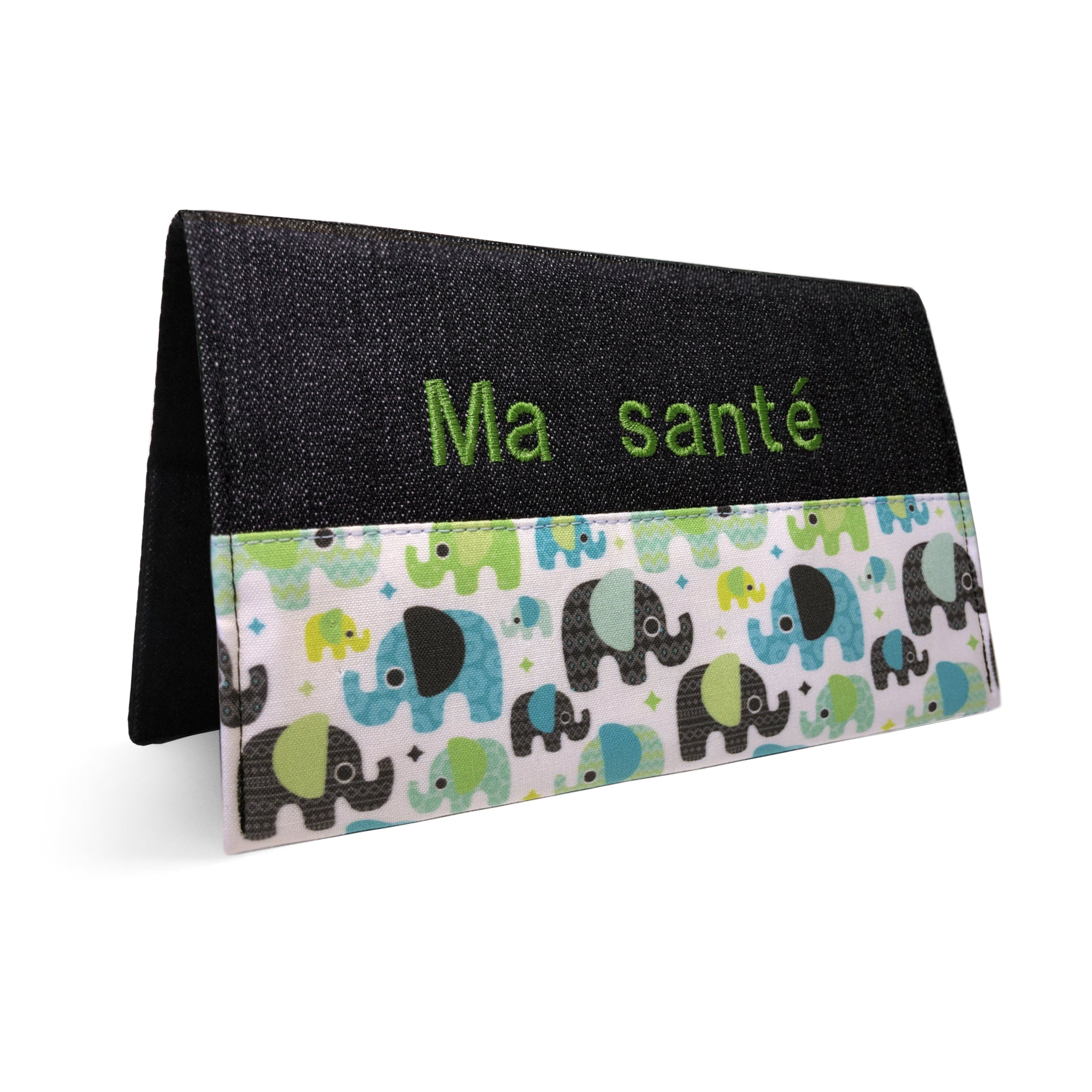 Protège carnet de santé Lolikö Éléphant bleu