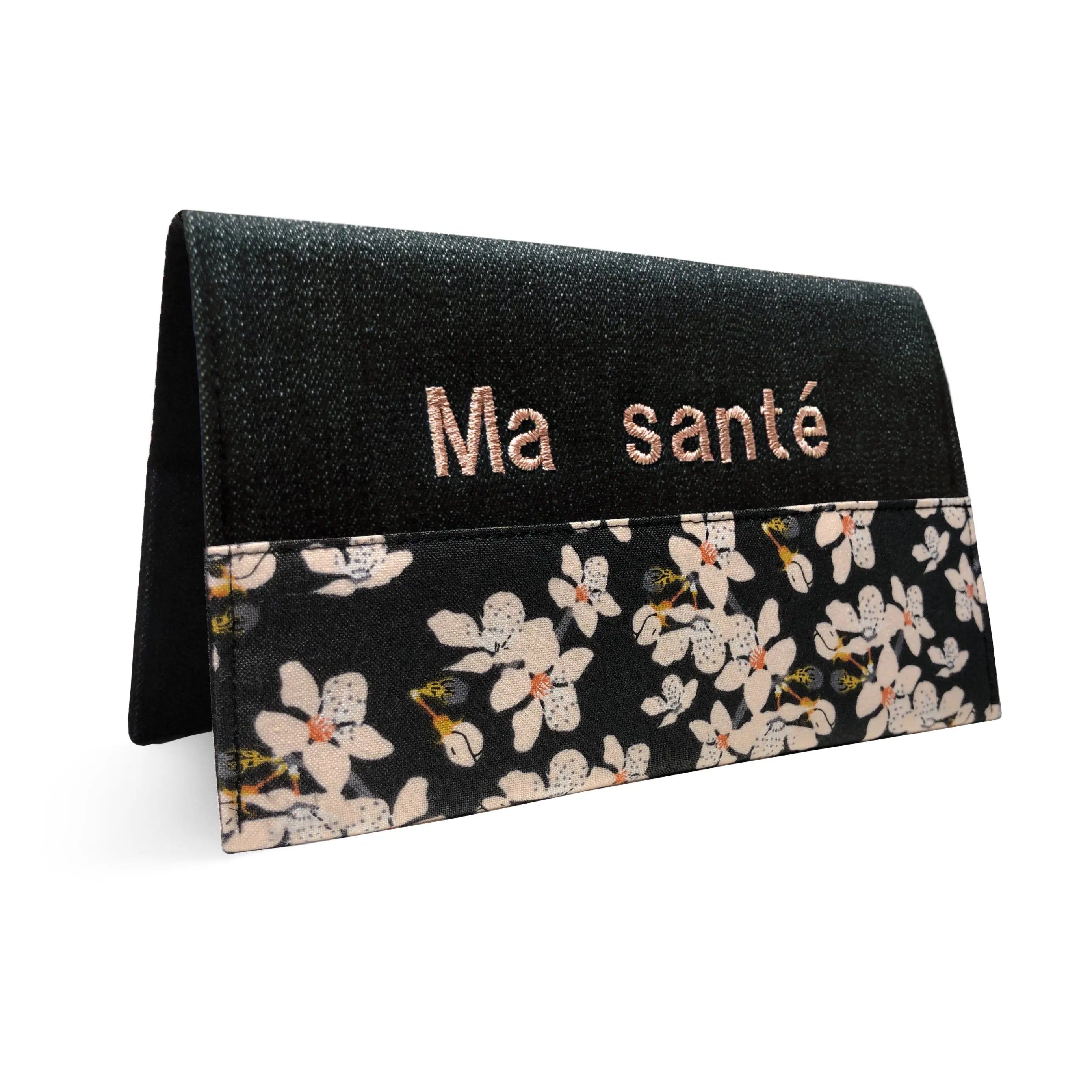 Protège carnet de santé Lolikö Fleur noire Lolikö