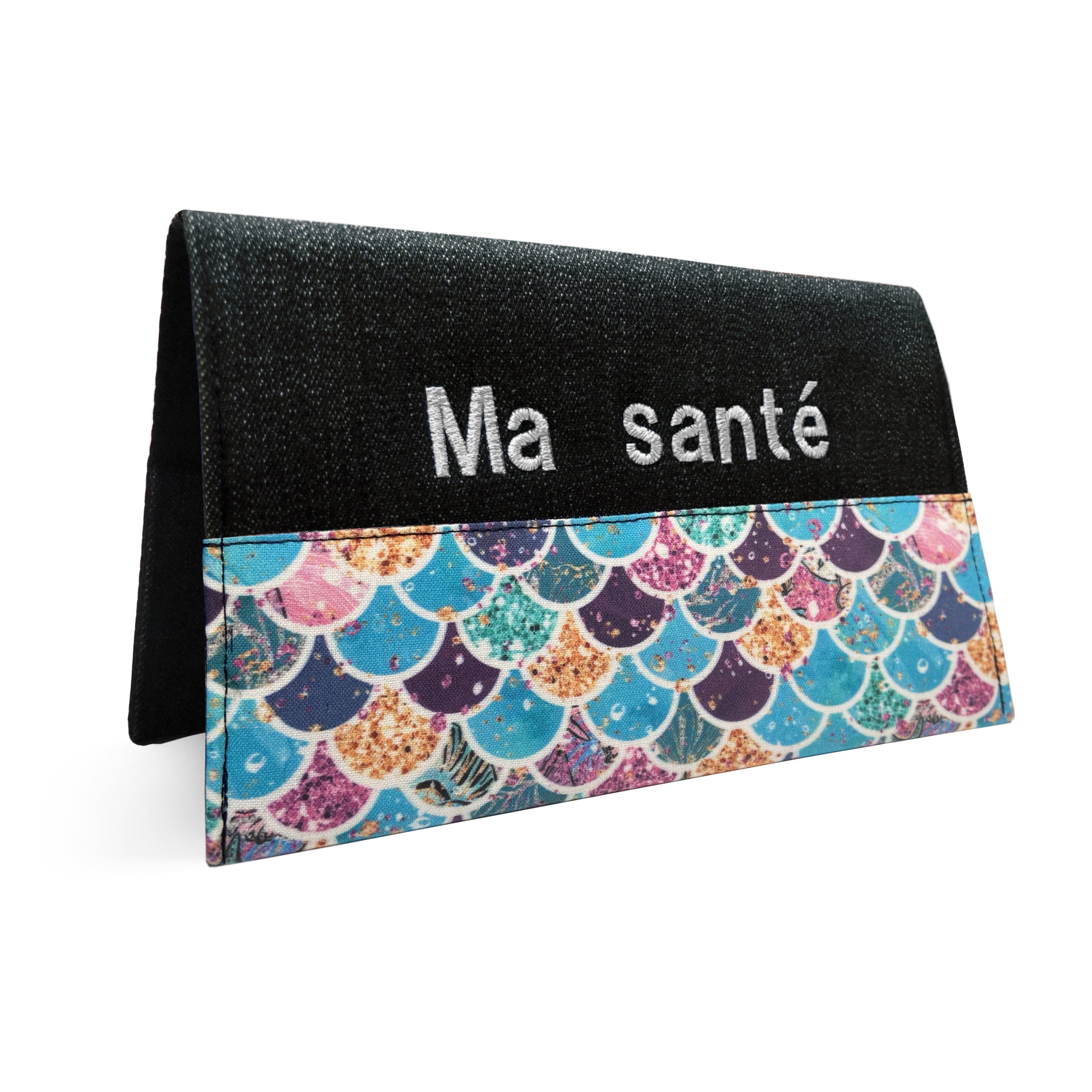 Protège carnet de santé personnalisé Lolikö Sirène turquoise
