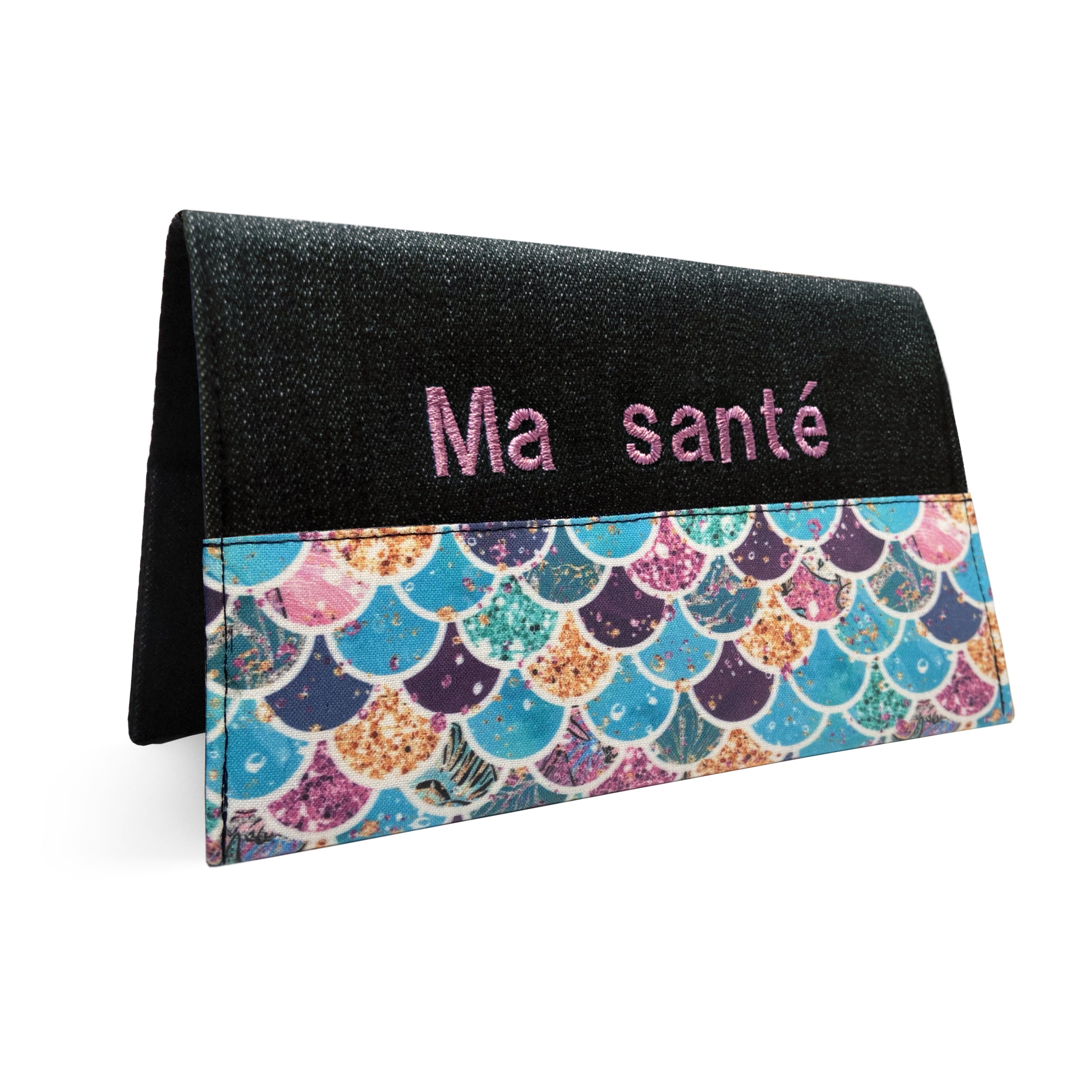 Protège carnet de santé personnalisé Lolikö Sirène turquoise