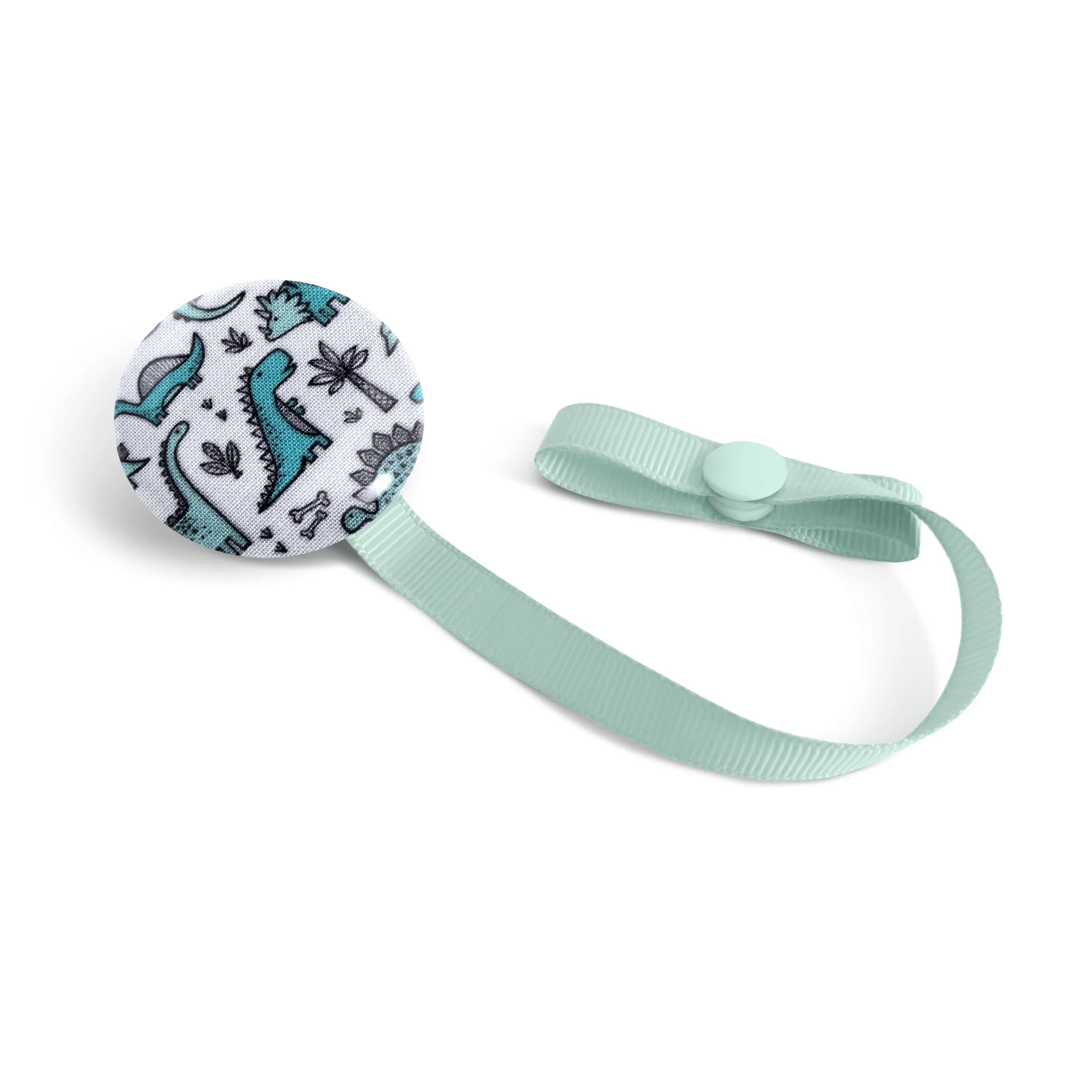 Attache-suce Lolikö Dino turquoise (motif : Caja_design) Lolikö