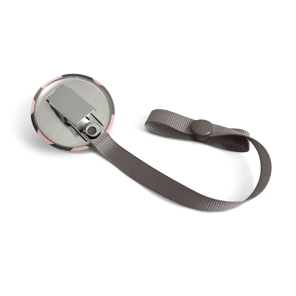 Attache-suce Lolikö / Pois rose et gris Lolikö