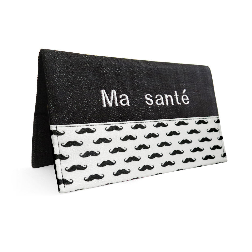 Protège carnet de santé personnalisé Lolikö Moustache
